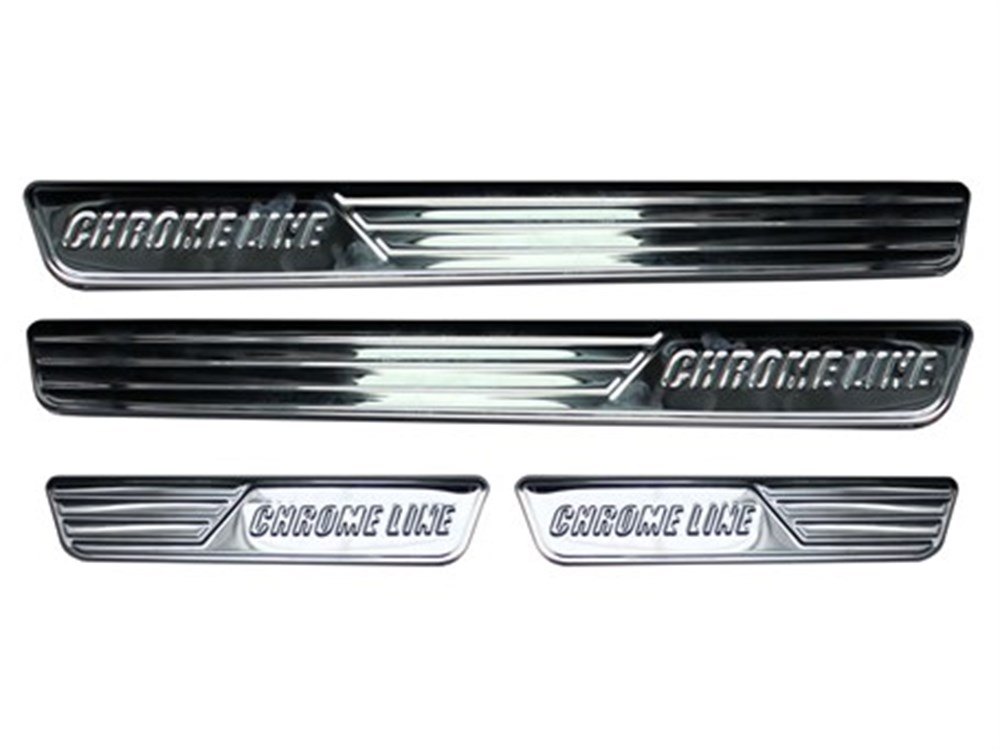 Renault Clio 4 Chrome Line Kapı Eşiği 4 Prç Krom 2013 ve Sonrası, Renault Clio 4 Chrome Line Kapı Eşiği 4 Prç Krom 2013 ve Sonrası