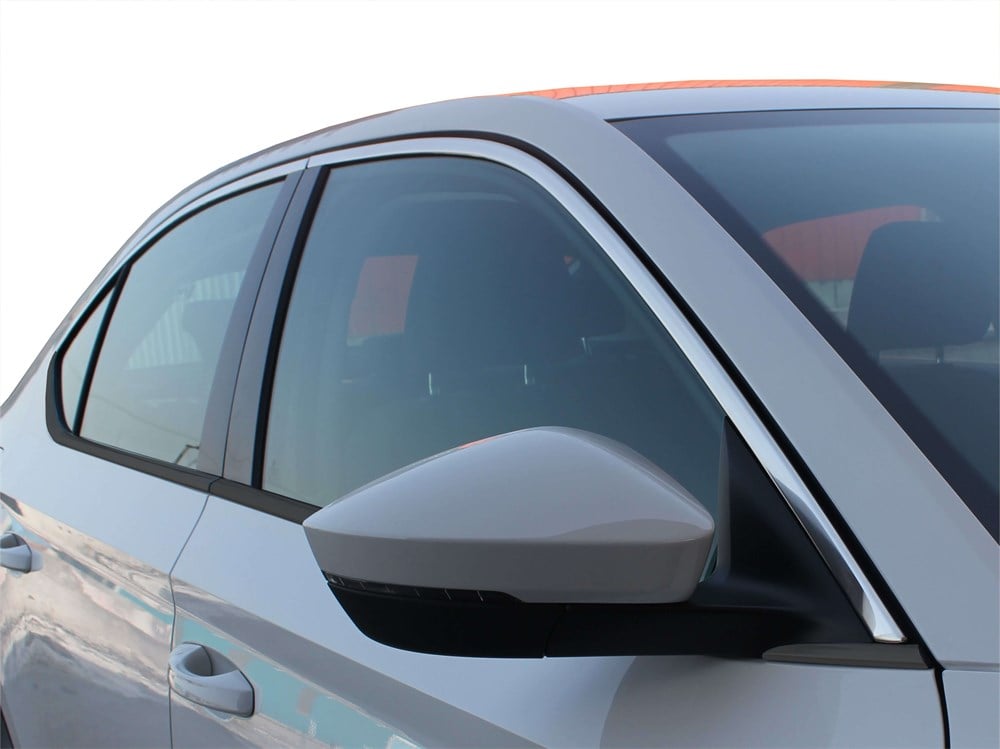 Skoda Super B8 Cam Üst Çıtası 4 Prç Krom 2015 ve Sonrası, 