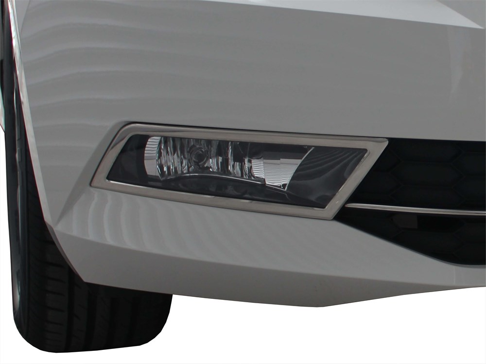 Skoda Super B8 Sis Farı Çerçevesi 2 Prç Krom 2015 ve Sonrası, 