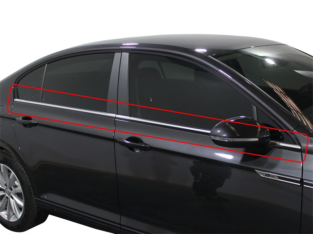 VW Passat B8.5 Cam Çıtası 4 Prç Krom 2019 ve Sonrası, 