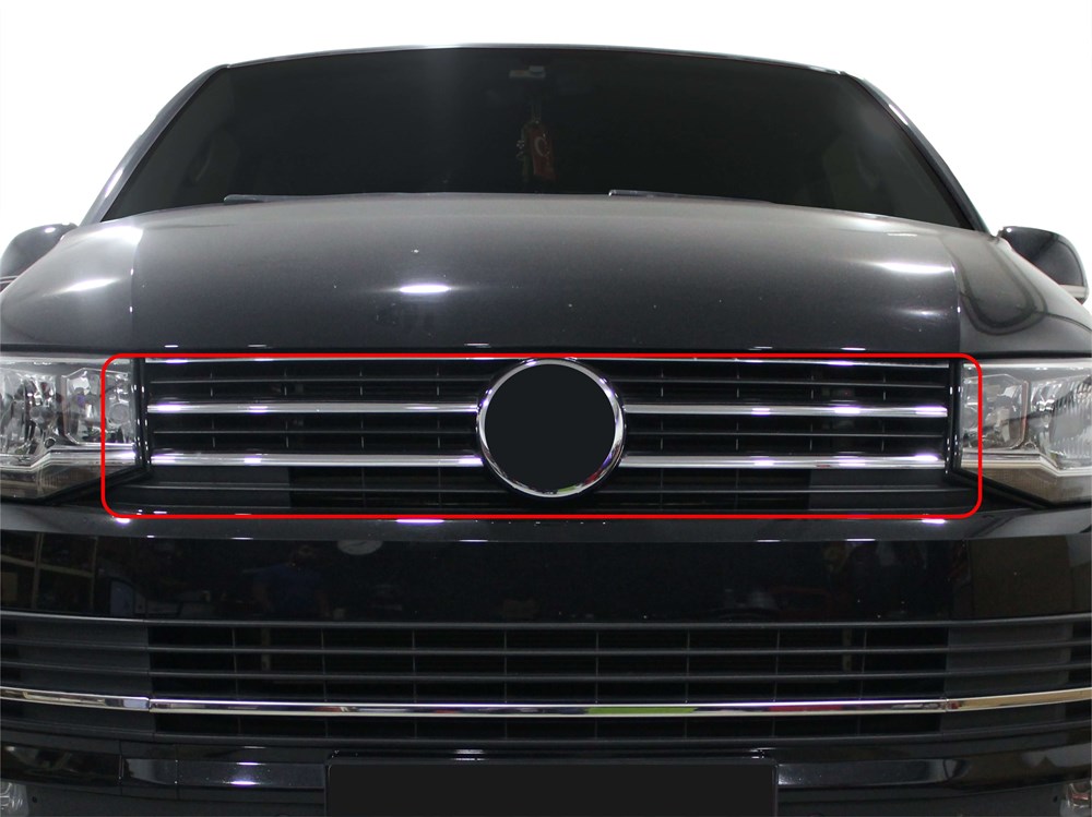 VW Transporter T6 Ön Panjur Çıtası  4 Prç Krom 2015 ve Sonrası, 