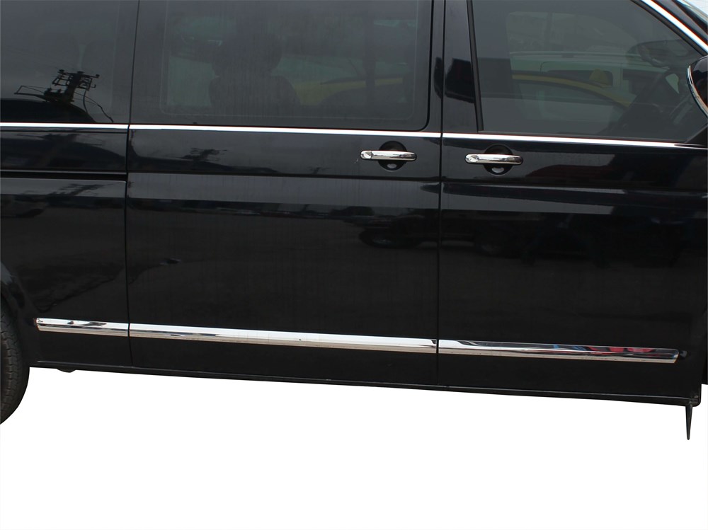 VW Transporter T6.1 Yan Kapı Çıtası 7 Prç. Krom 2020 ve Sonrası, VW Transporter T6.1 Yan Kapı Çıtası 7 Prç. Krom 2020 ve Sonrası
