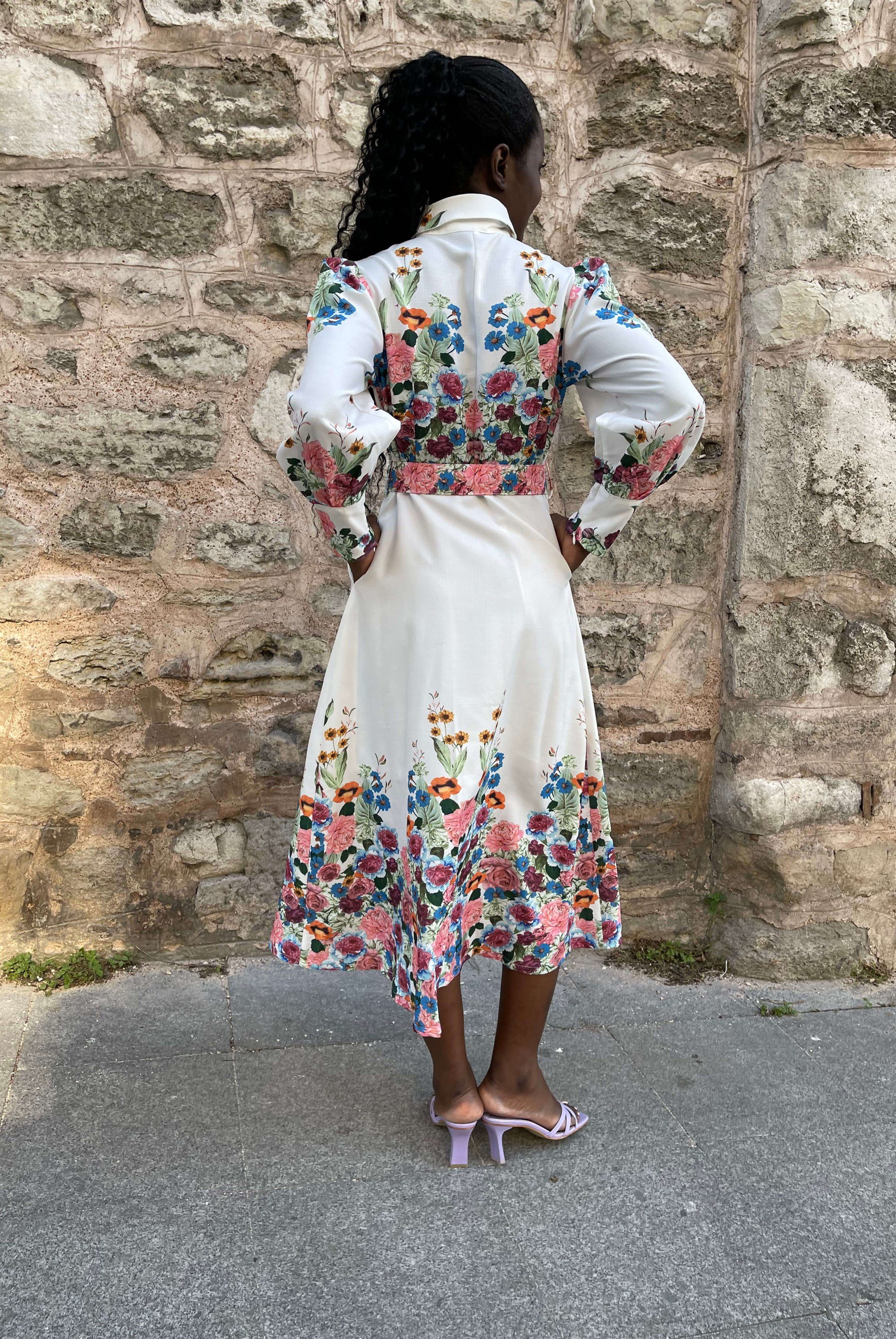 Women's Design Vintage Shirt Dress