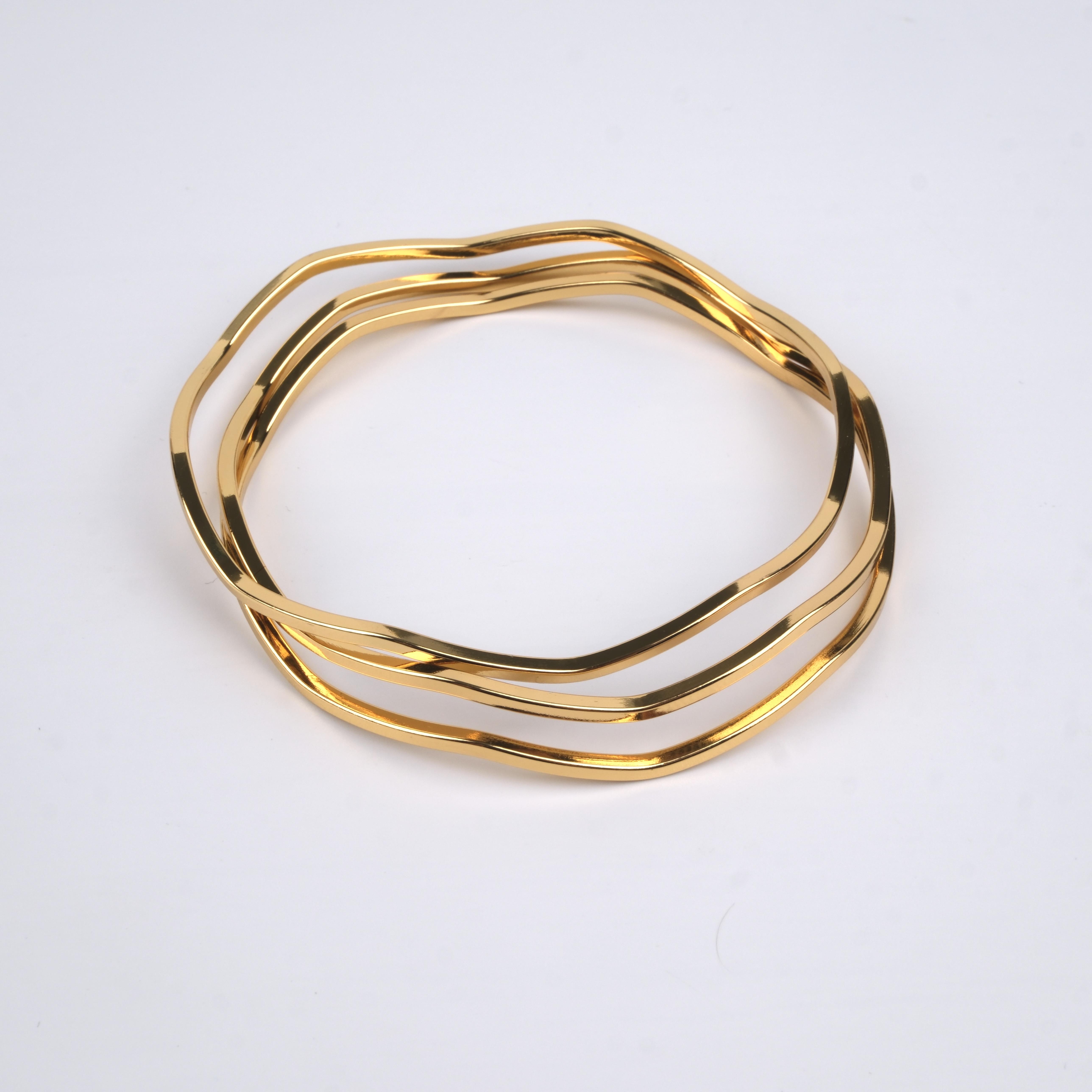 Toptan AJDA BİLEZİK SETİ ZİGZAG 65MM