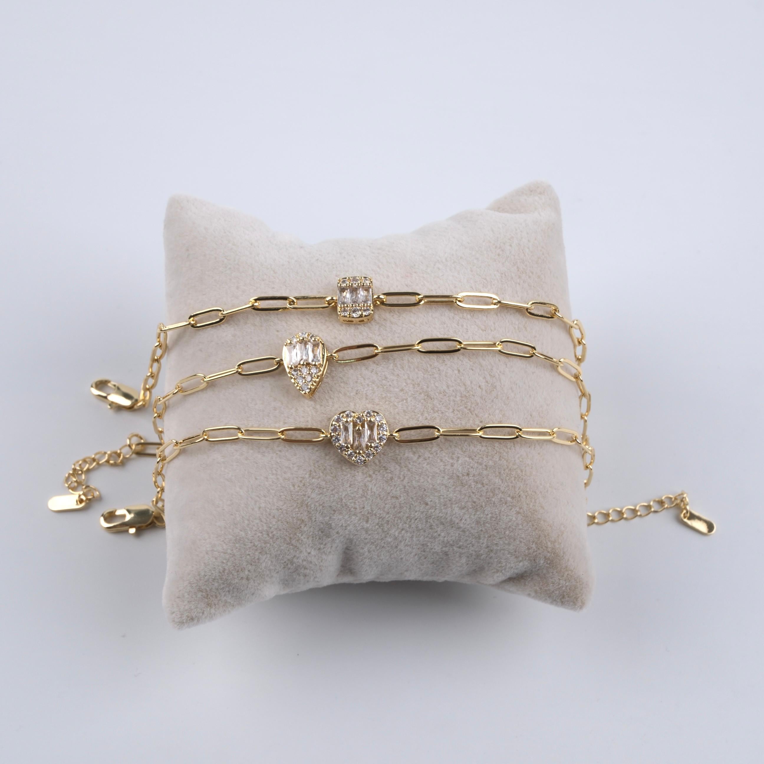 Toptan BAGET TAŞLI BİLEKLİK 