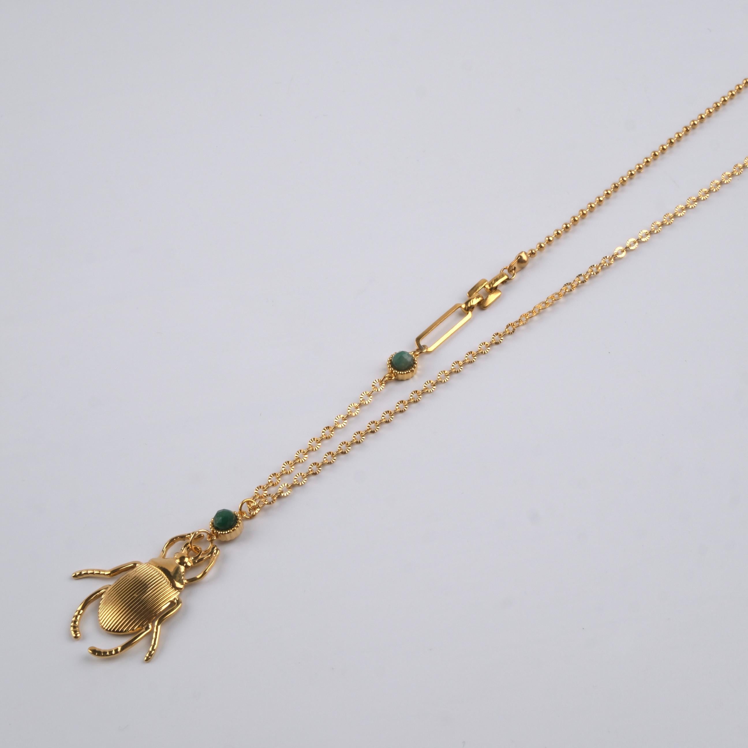 Toptan BÖCEK UÇLU KOLYE 