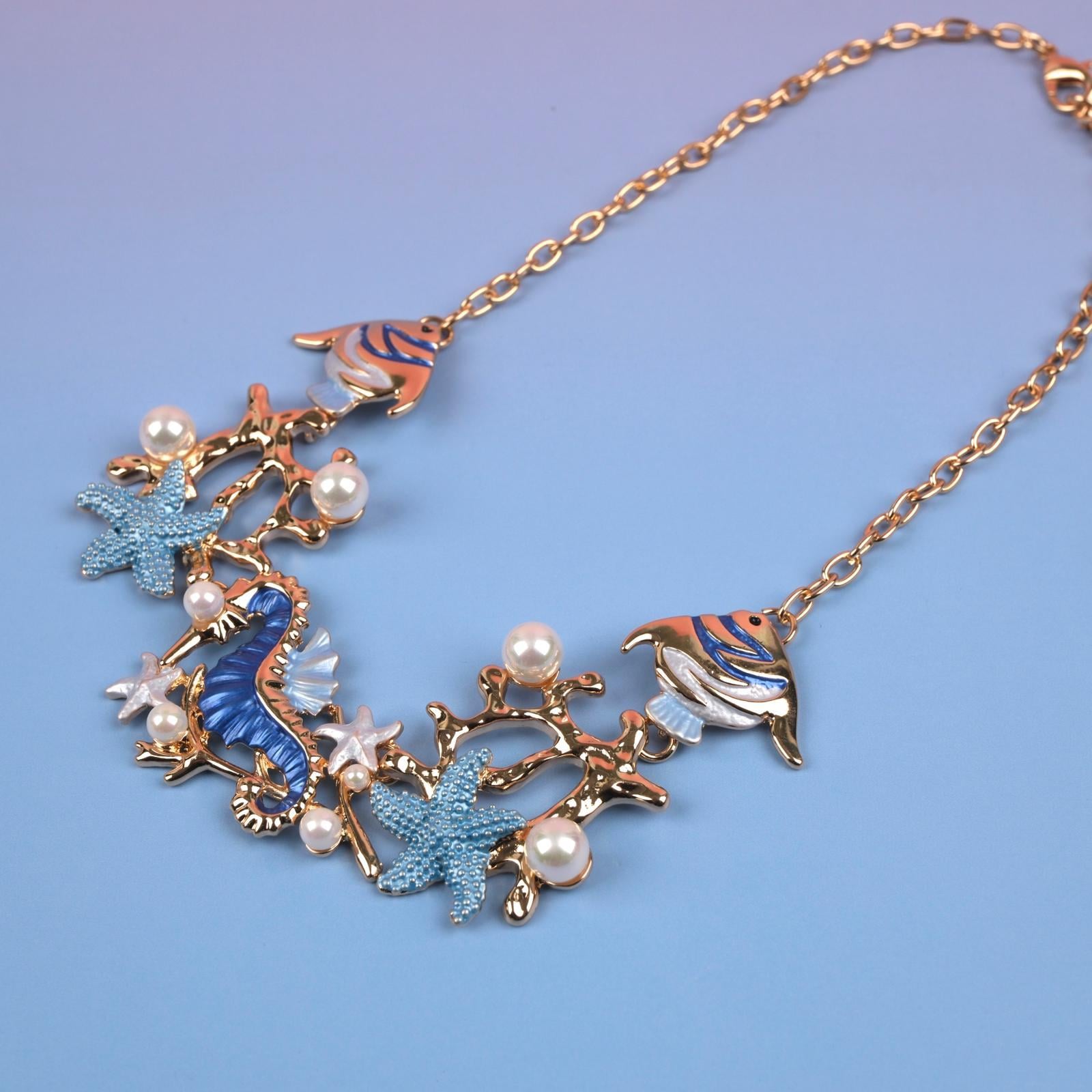 Toptan DENİZ ATI KOLYE