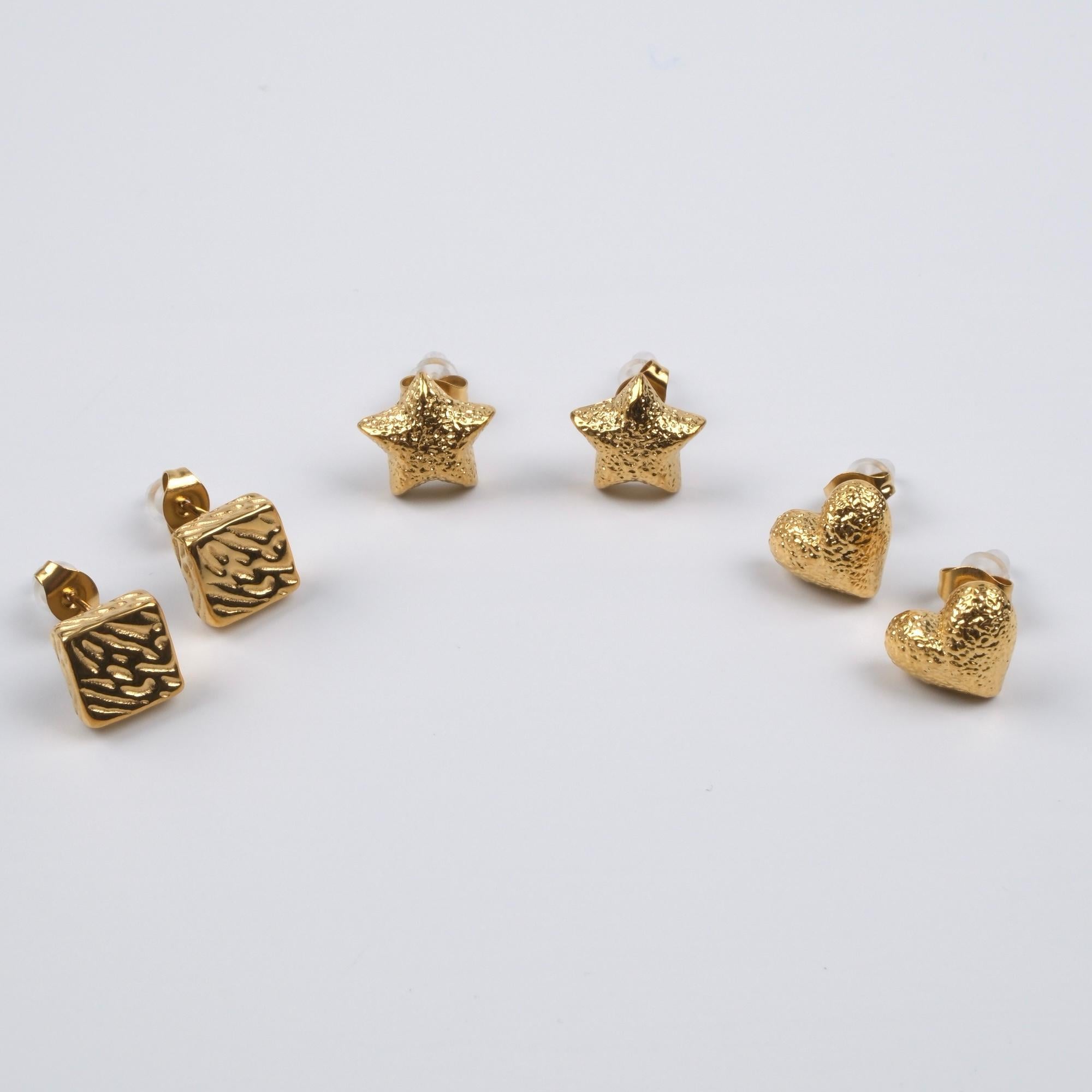 Toptan GOLD ÇELİK KÜPE 