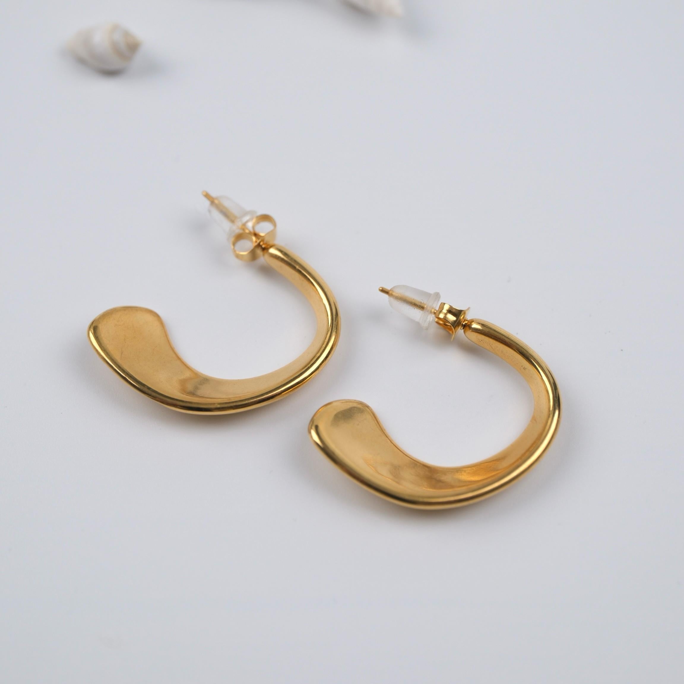 Toptan GOLD ÇELİK KÜPE 