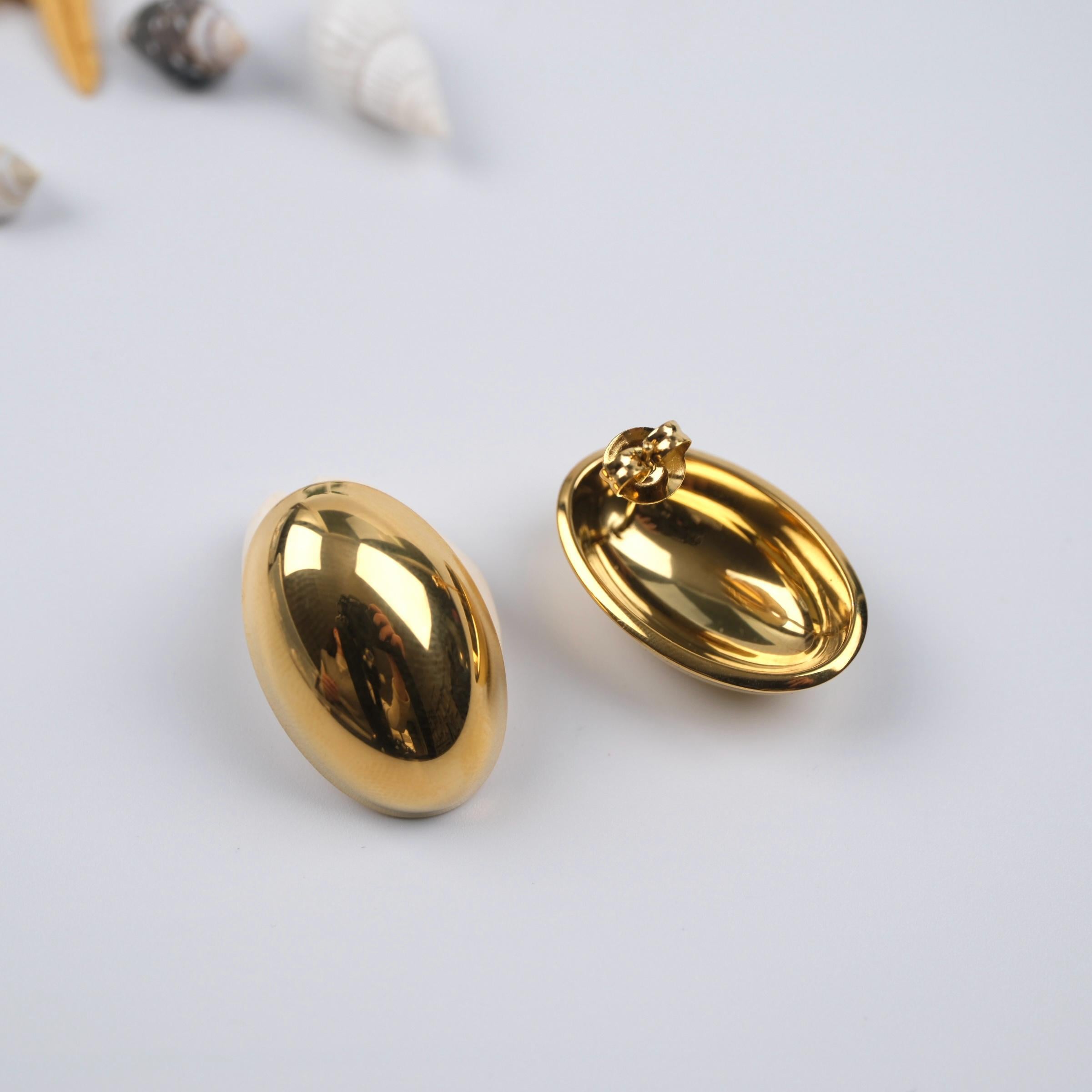 Toptan GOLD DÜĞME KÜPE 