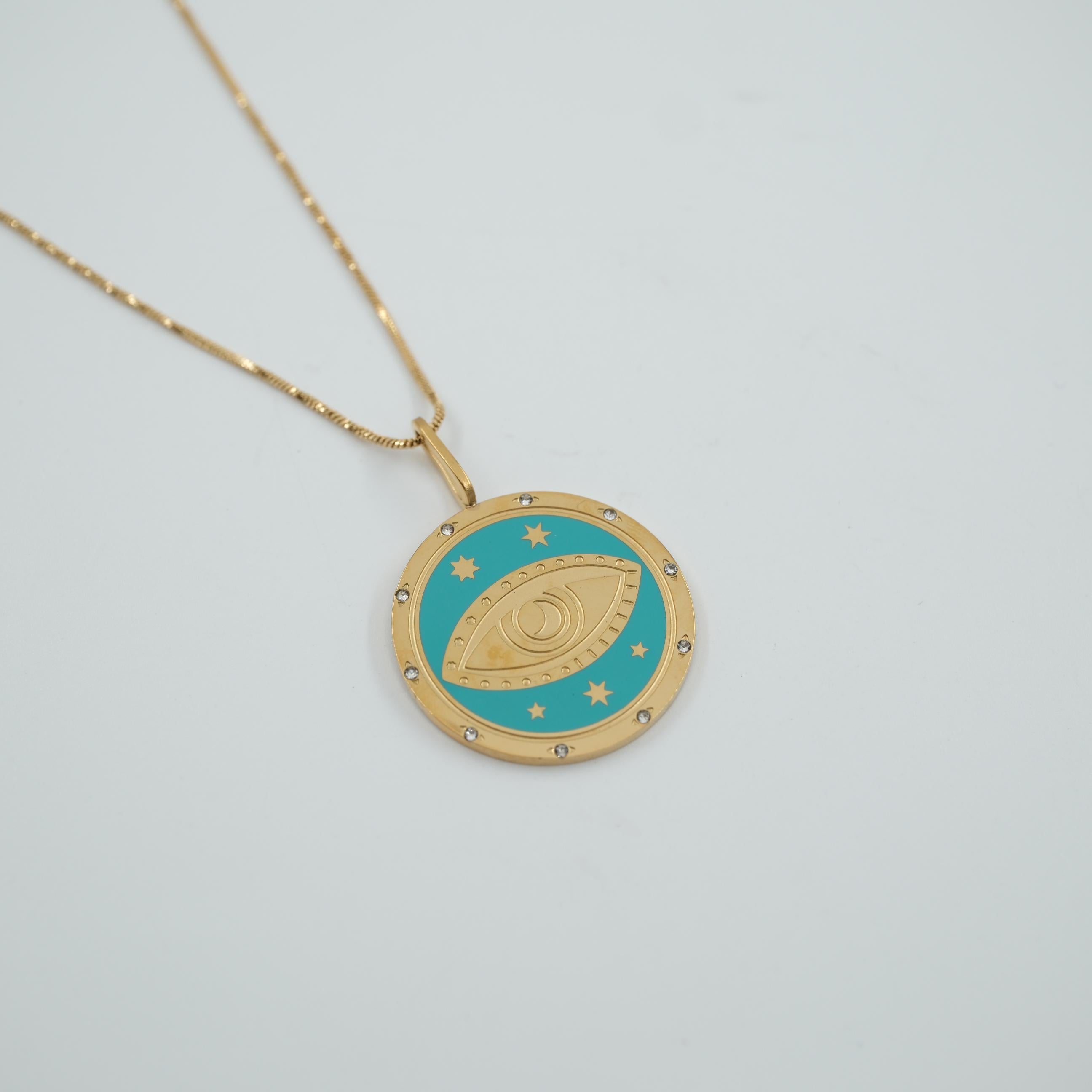 Toptan GÖZ DESENLİ KOLYE 