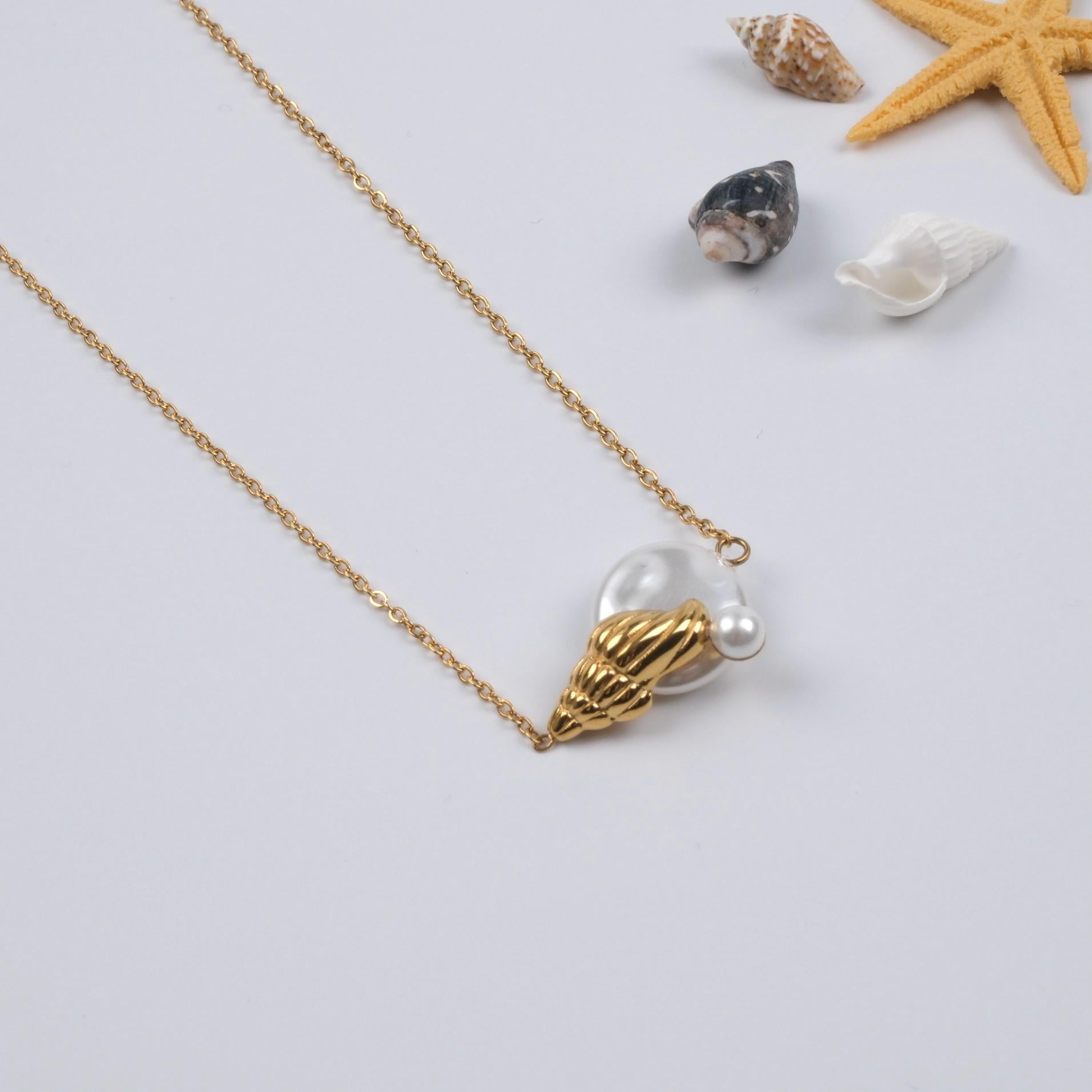 Toptan İNCİLİ DENİZ KABUĞU KOLYE 