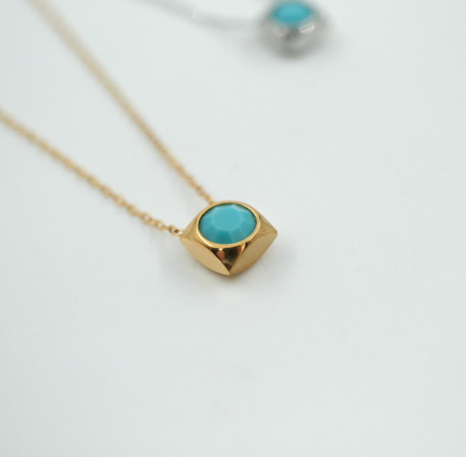 Toptan MAVİ TAŞLI  KOLYE  