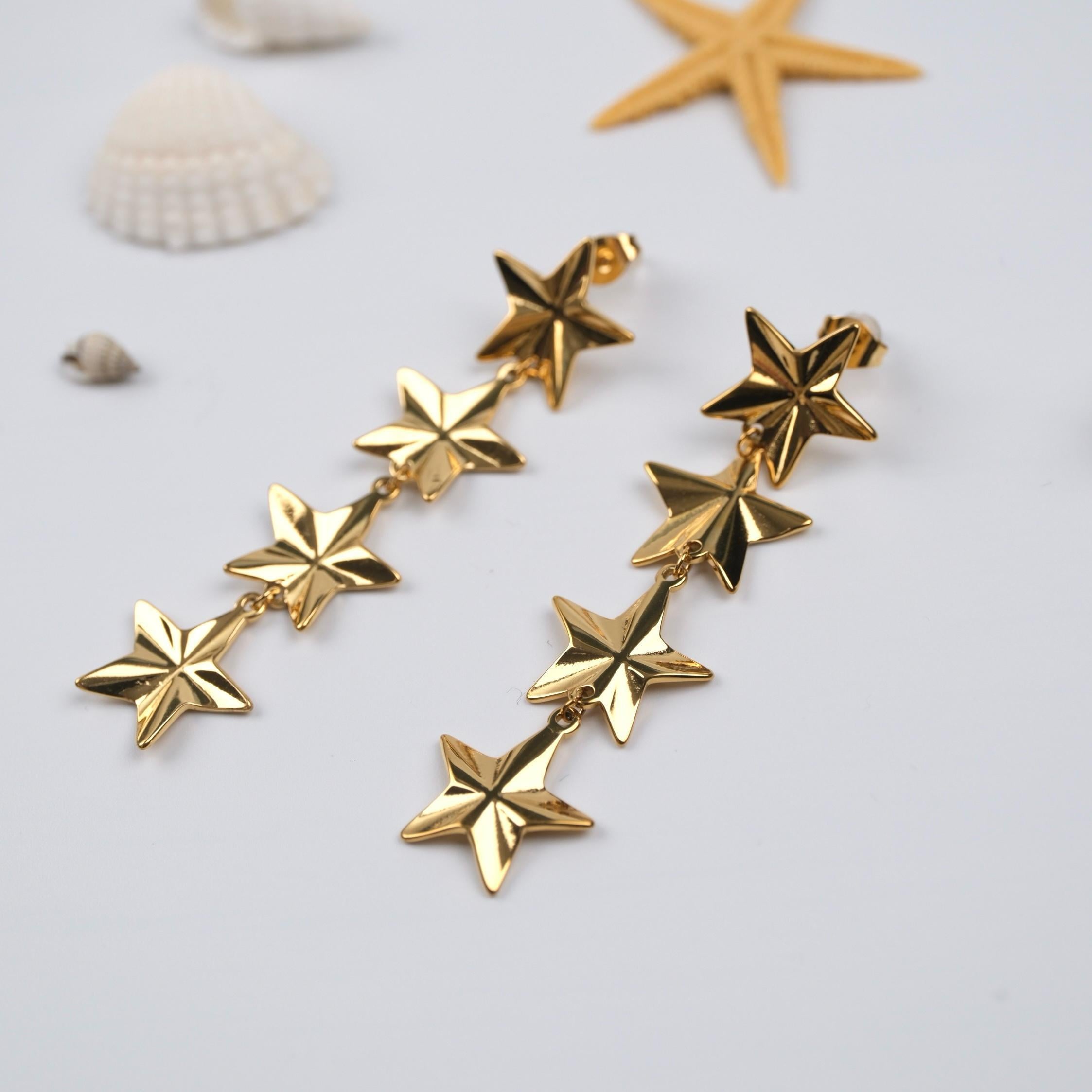 Toptan SALLANTILI YILDIZ KOLYE 