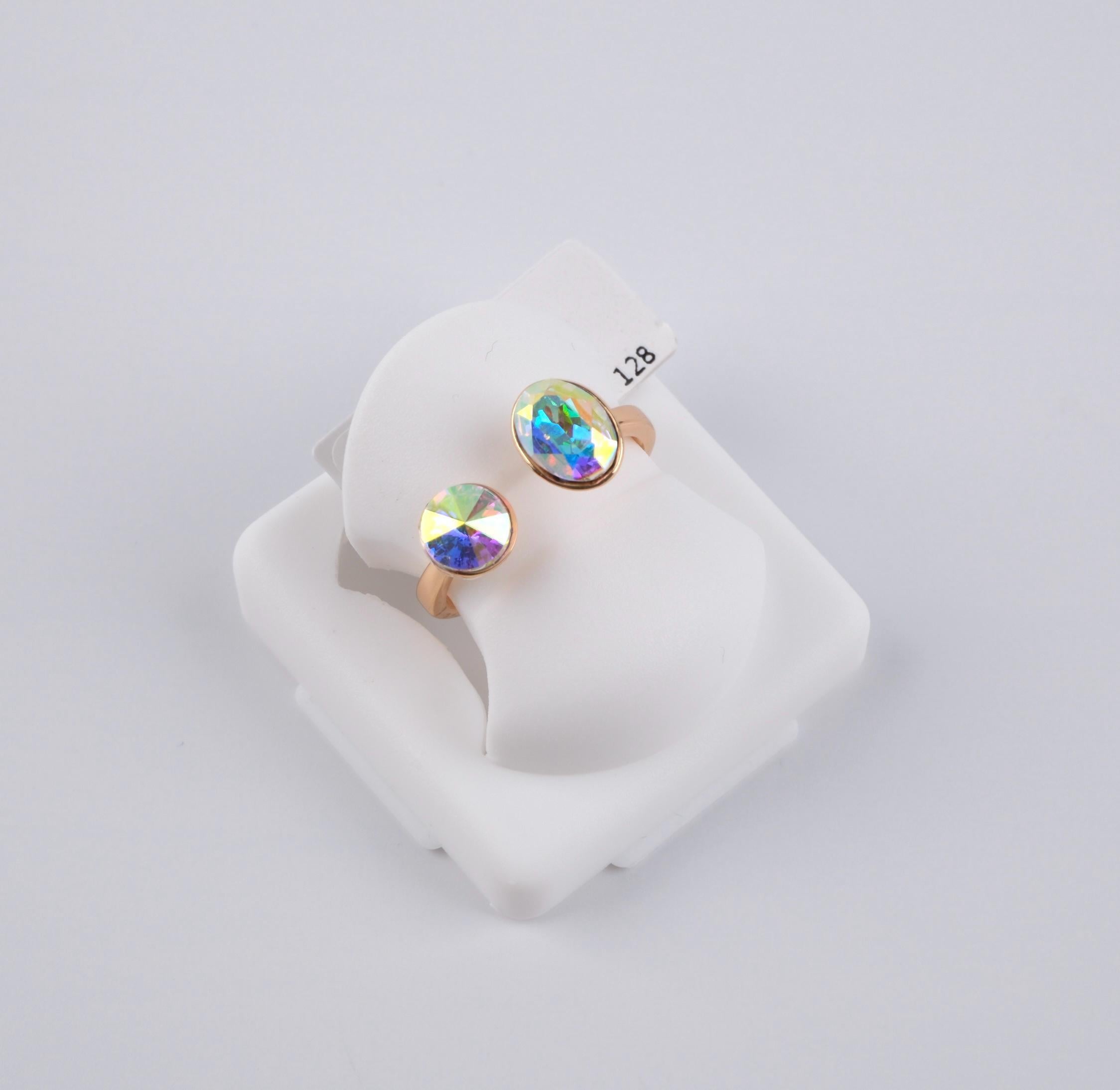 Toptan SWAROVSKİ TAŞ AYARLANABİLİR YÜZÜK   