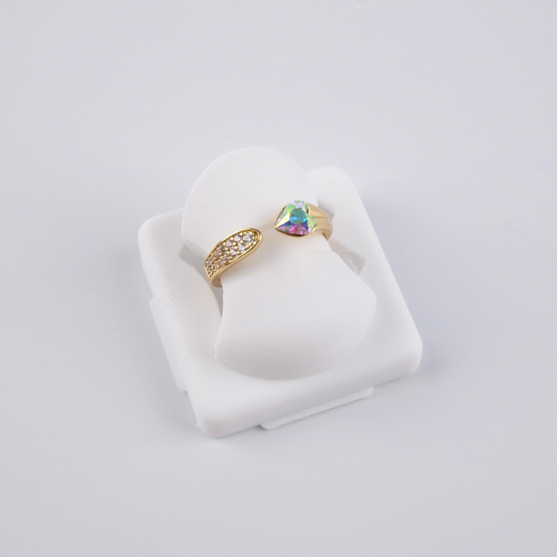 Toptan SWAROVSKİ TAŞ AYARLANABİLİR YÜZÜK 
