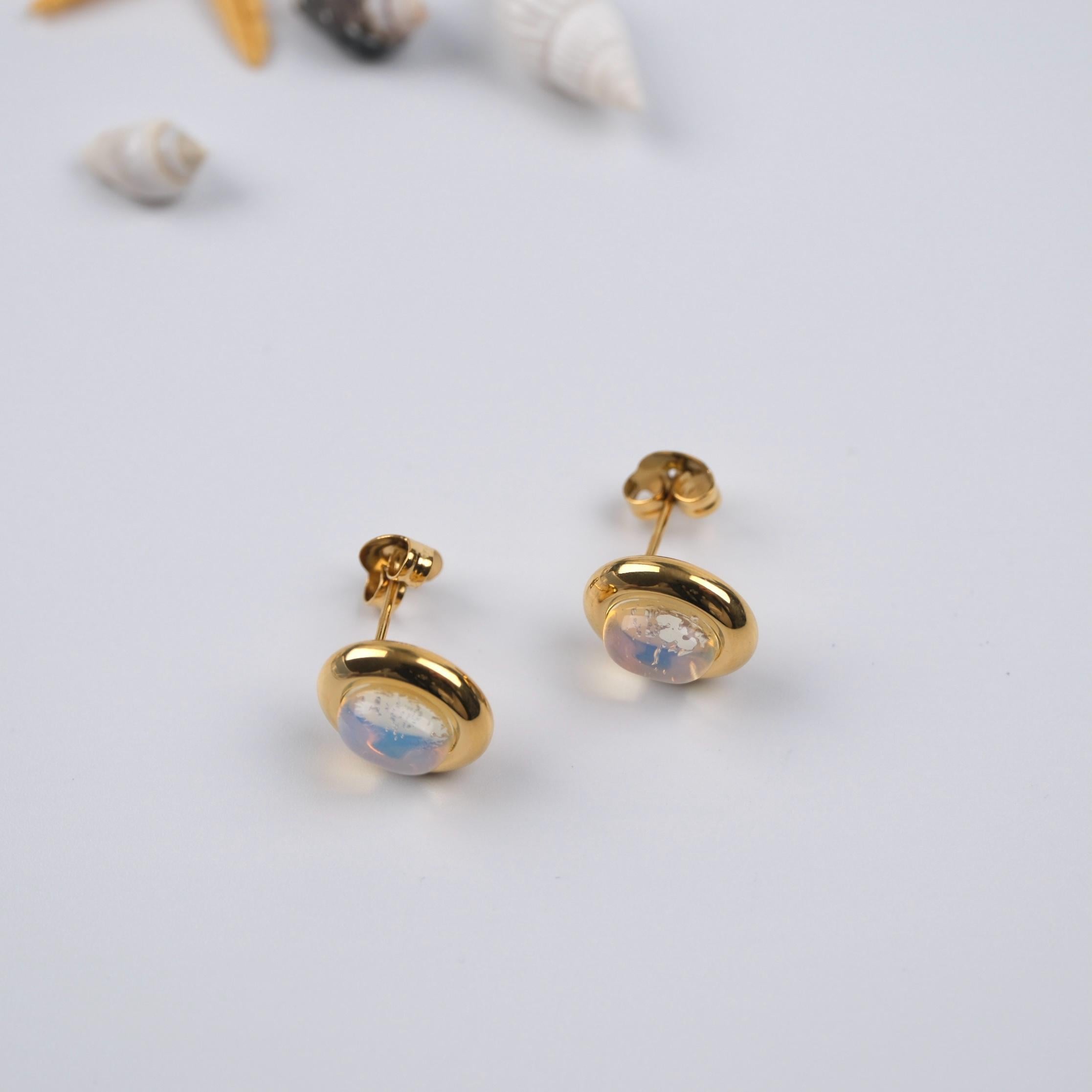 Toptan TAŞLI YUVARLAK KÜPE 