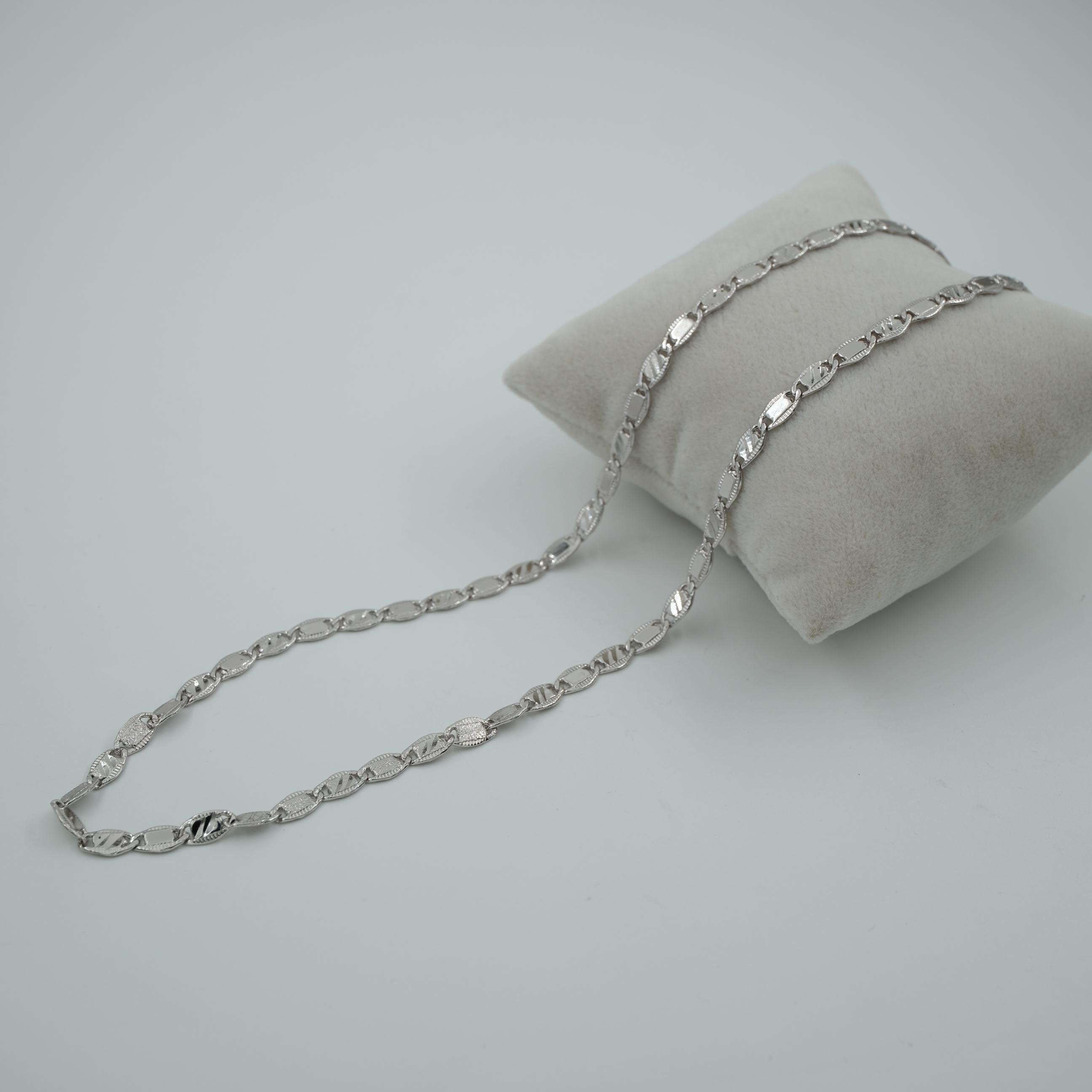 Toptan VIP SERİ 50CM SILVER ZİNCİR KOLYE 