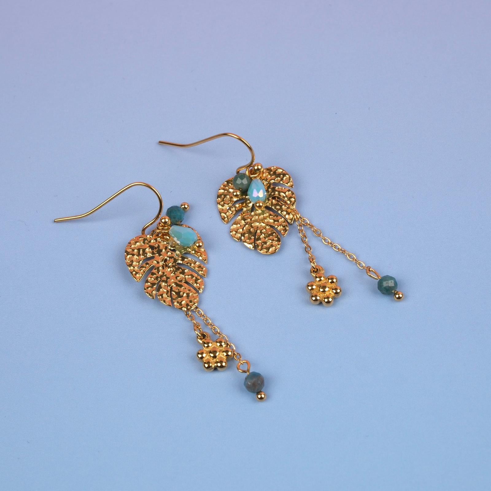 Toptan YAPRAK MODEL ÇELİK KÜPE