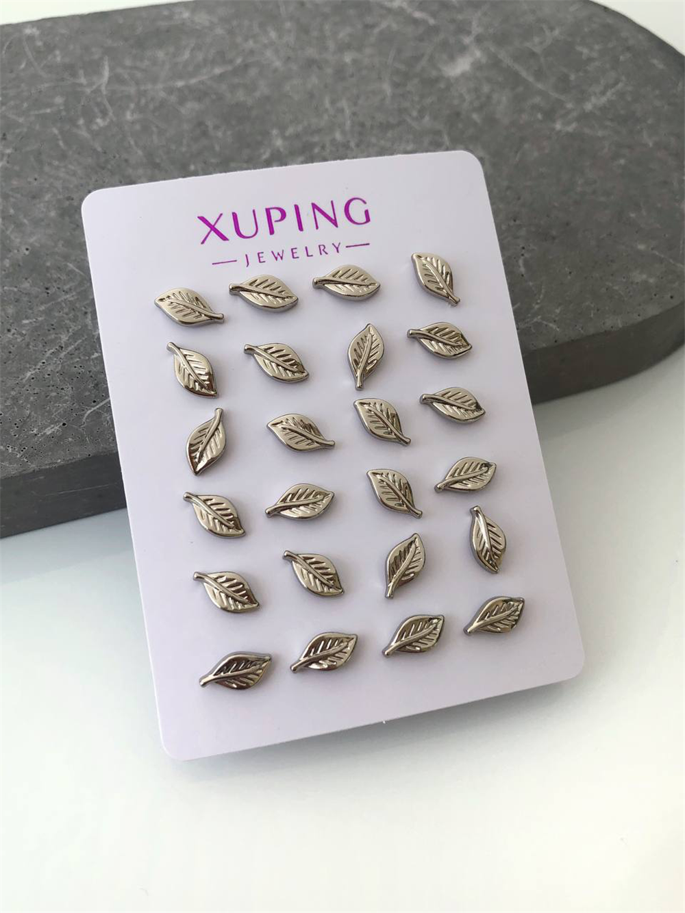 VIP SERİ MİNİMAL SILVER YAPRAK KÜPE