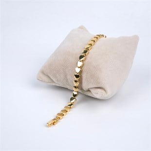 Toptan 14K KALP BİLEKLİK