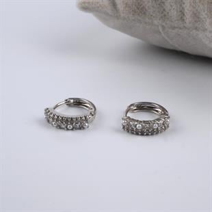 Toptan SILVER HALKA KÜPE
