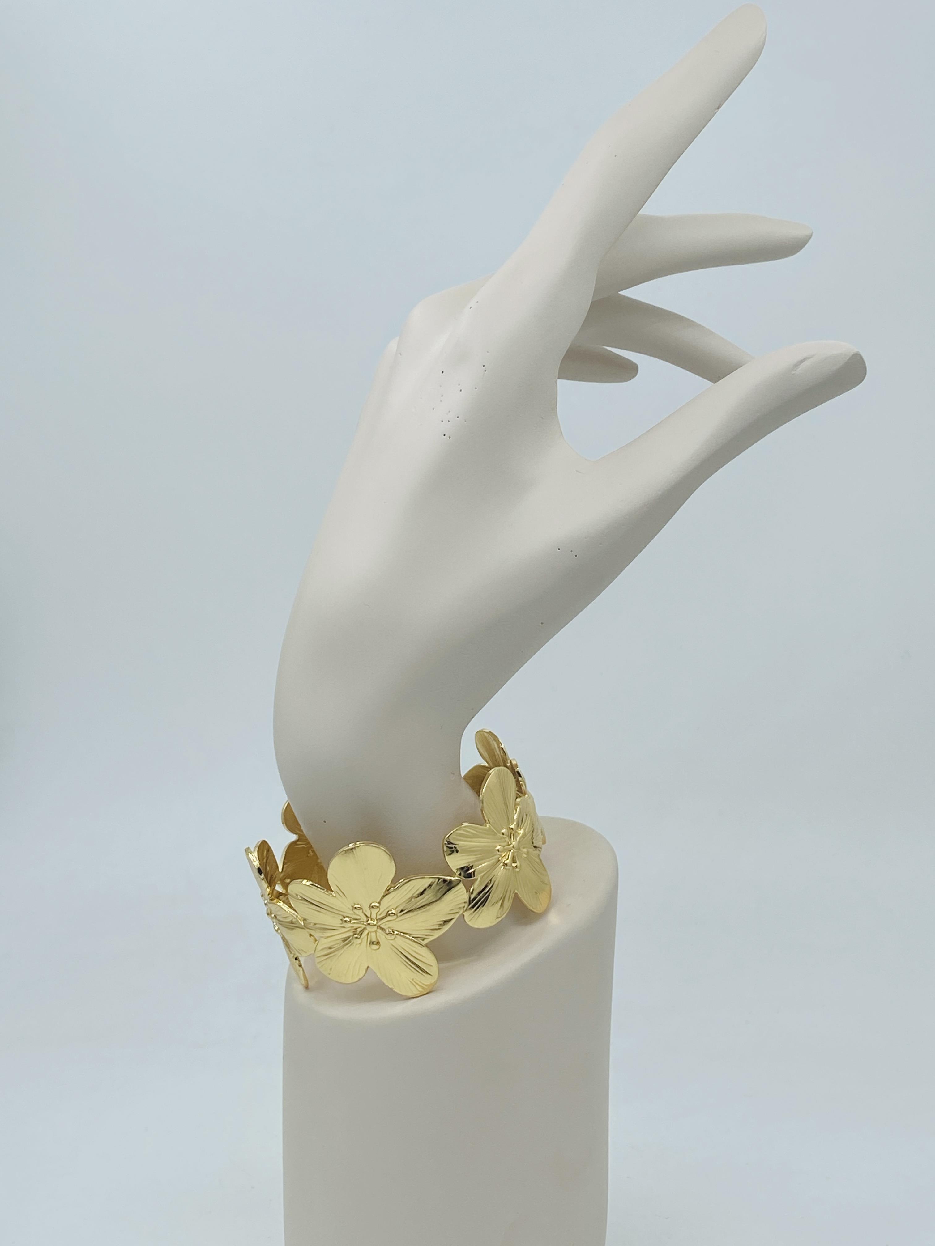 14K GOLD ARMCUFF ÇİÇEK