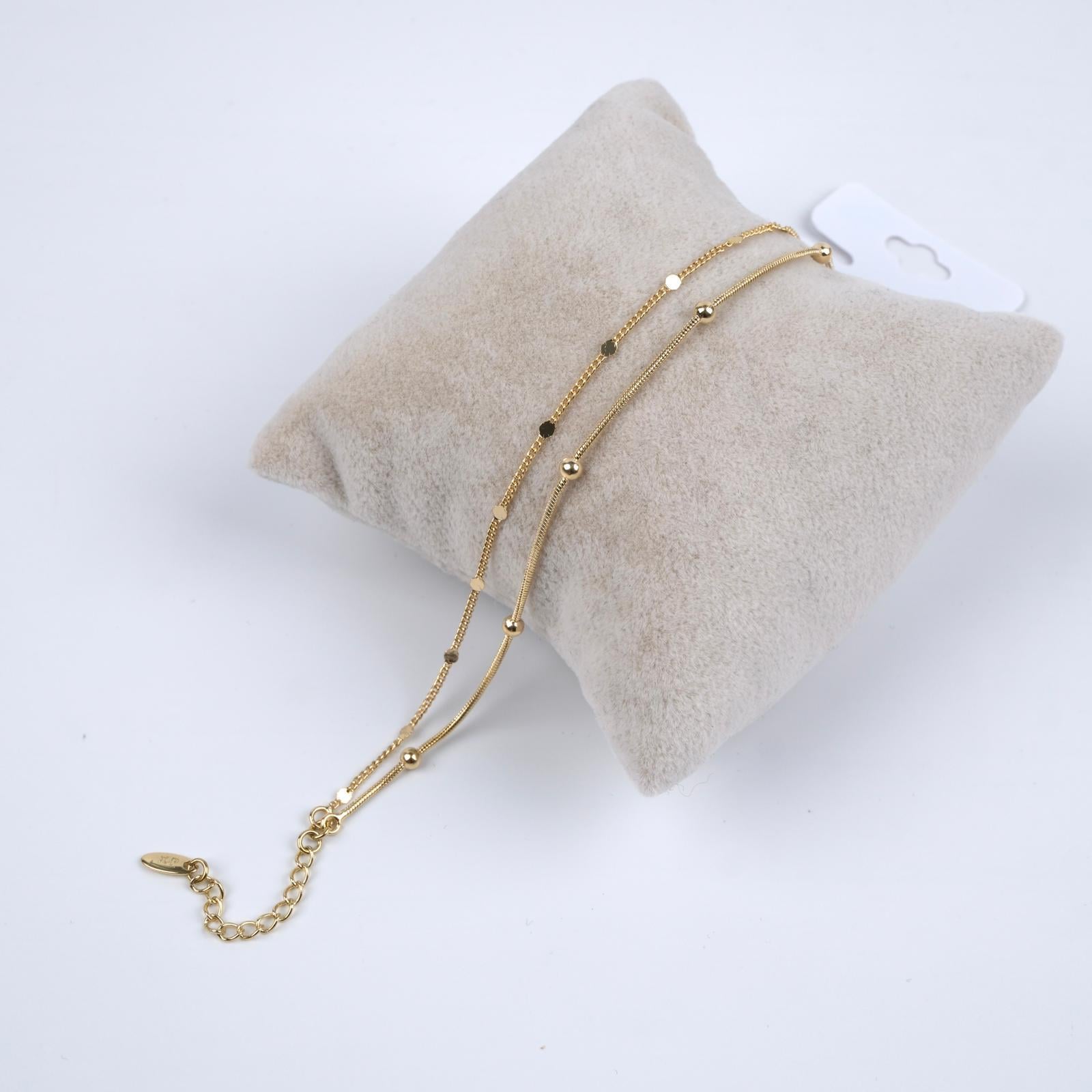 Toptan 14K İKİLİ BİLEKLİK