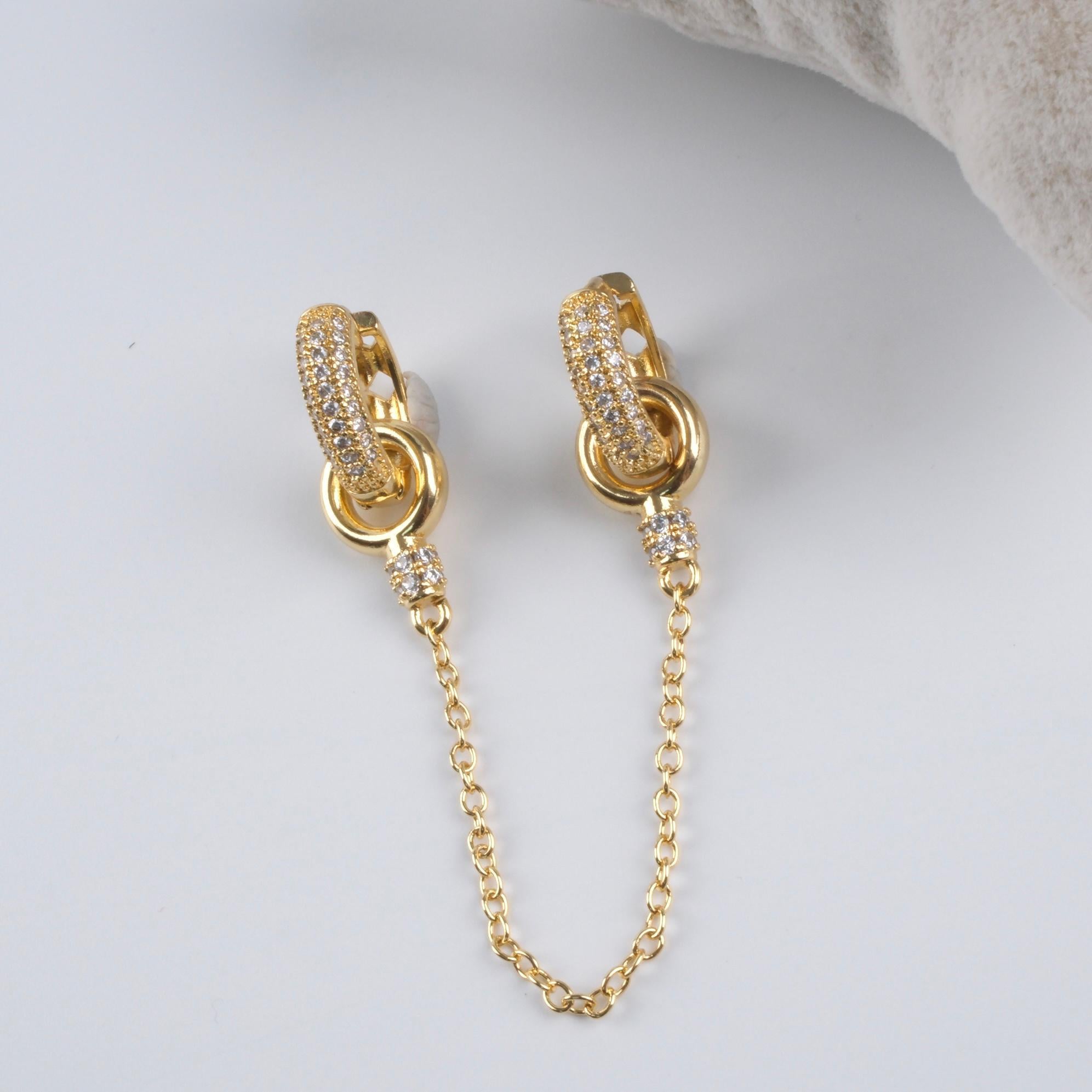 Toptan 14K İKİLİ KÜPE