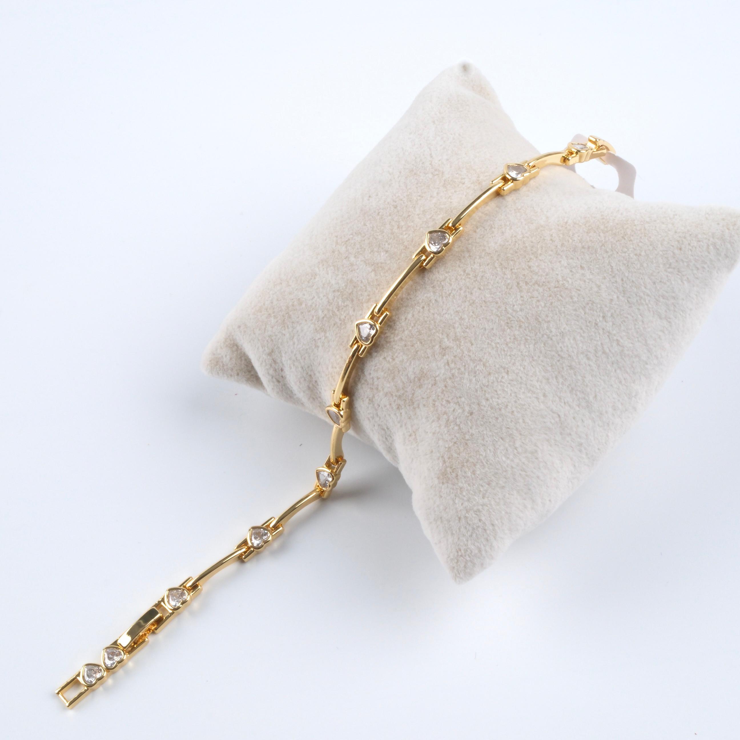 Toptan 14K KALPLİ BİLEKLİK