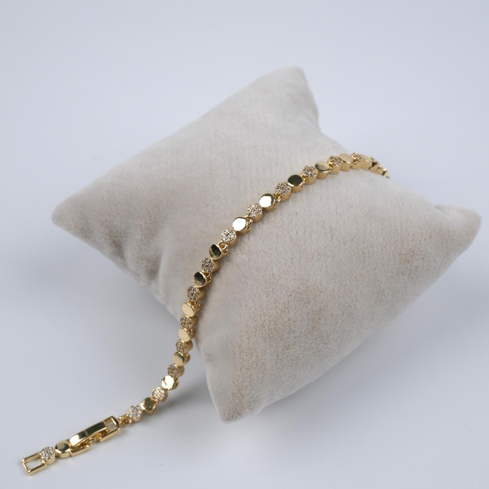 Toptan 14K MİNİ TAŞLI BİLEKLİK