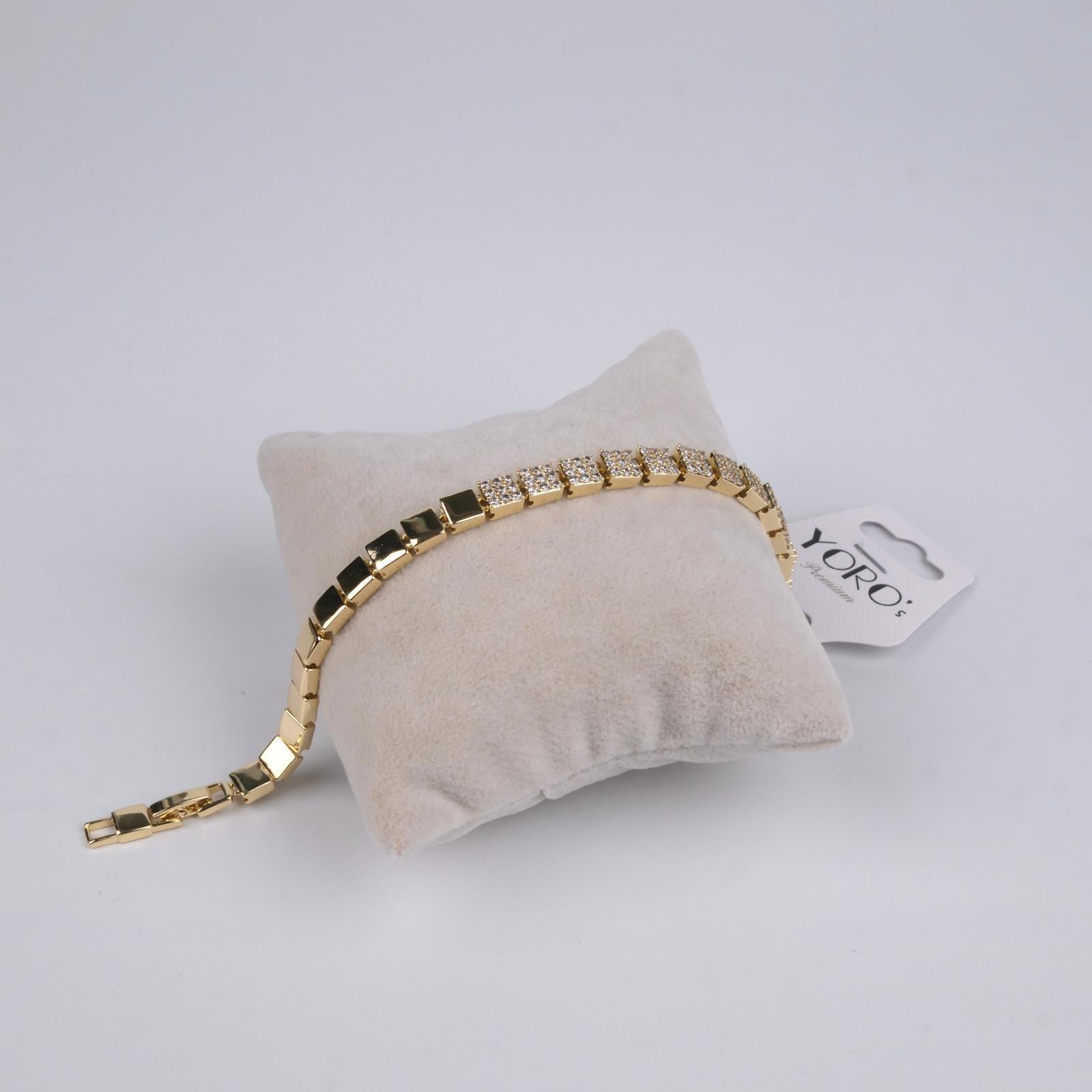 Toptan 14K TAŞLI BİLEKLİK 