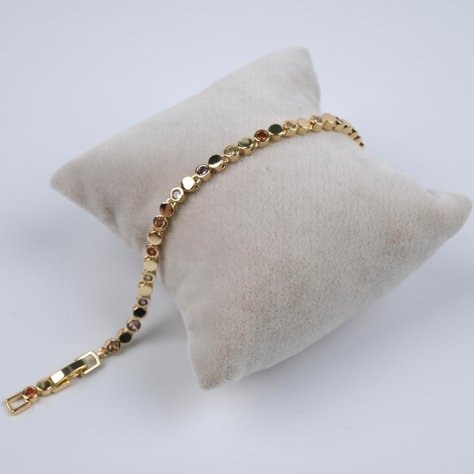 Toptan 14K TAŞLI BİLEKLİK 