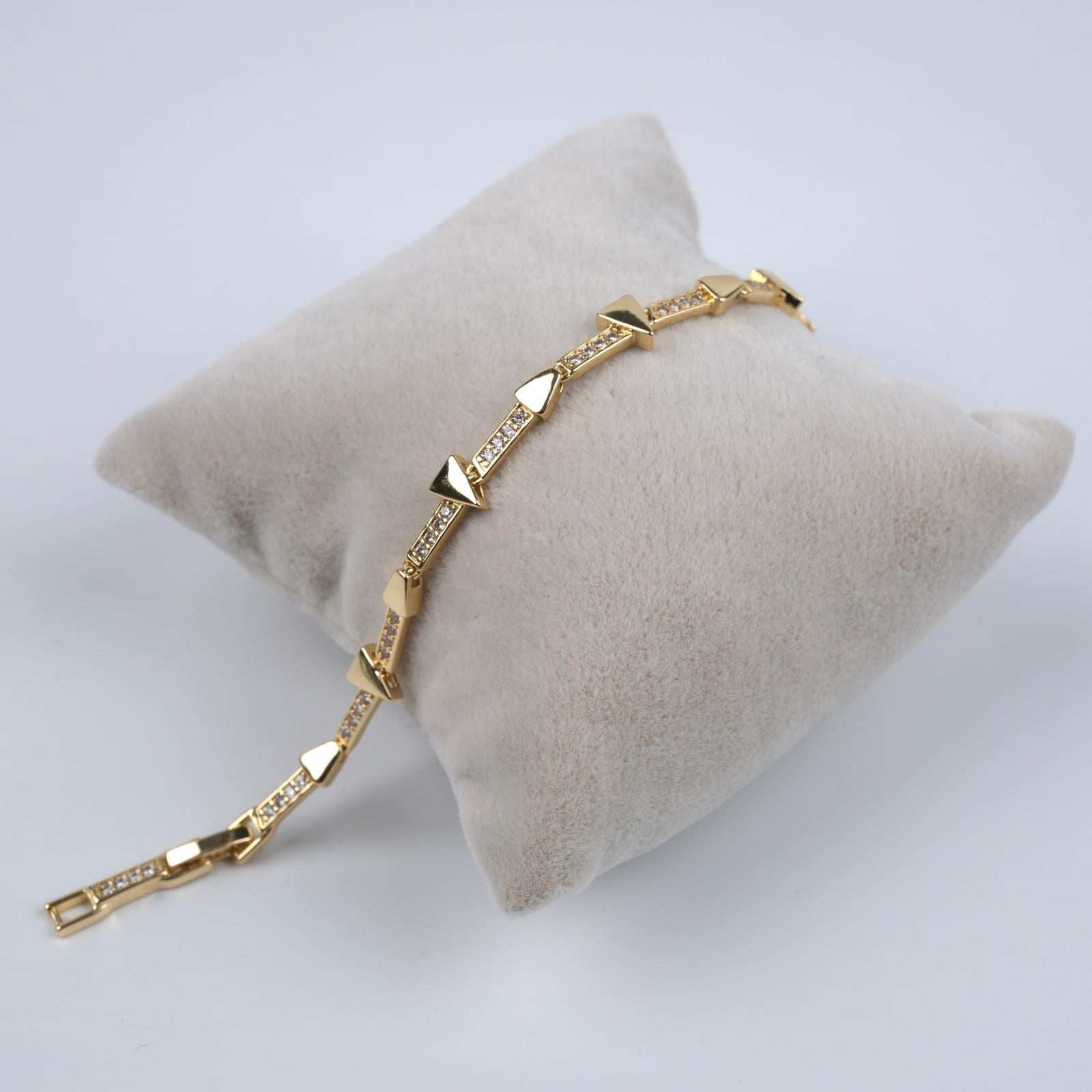 Toptan 14K TAŞLI BİLEKLİK 