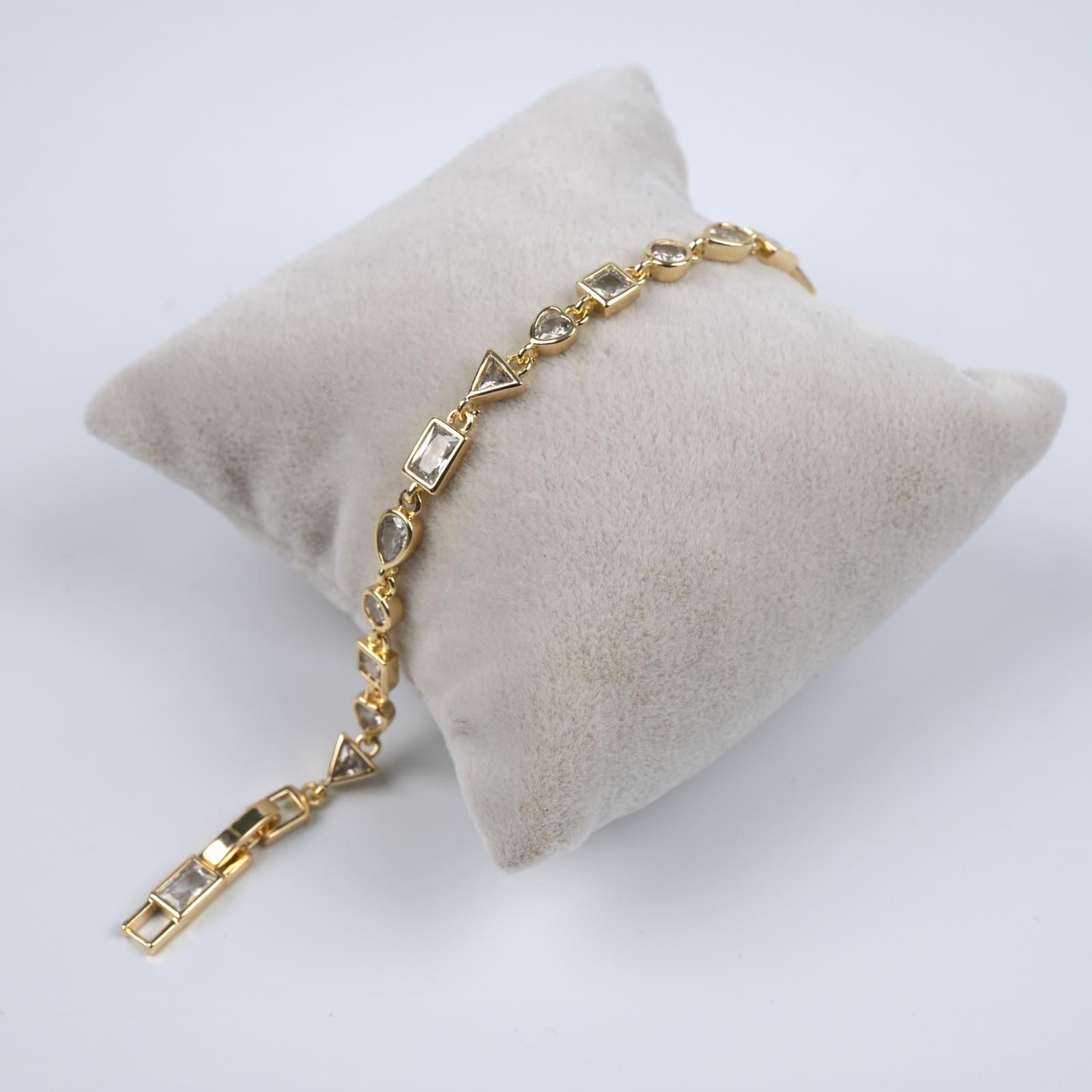 Toptan 14K TAŞLI BİLEKLİK 