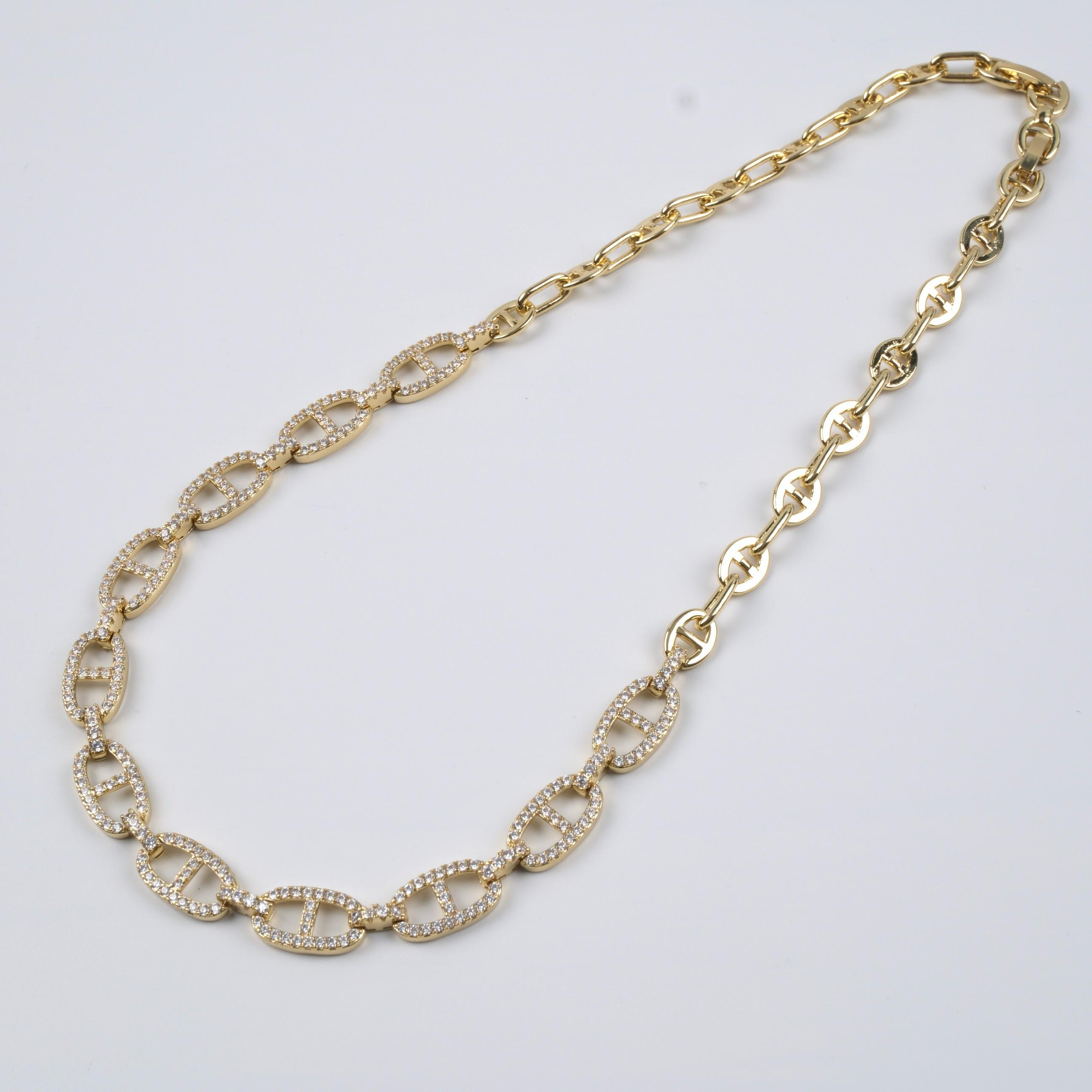 Toptan 14K TAŞLI KOLYE 