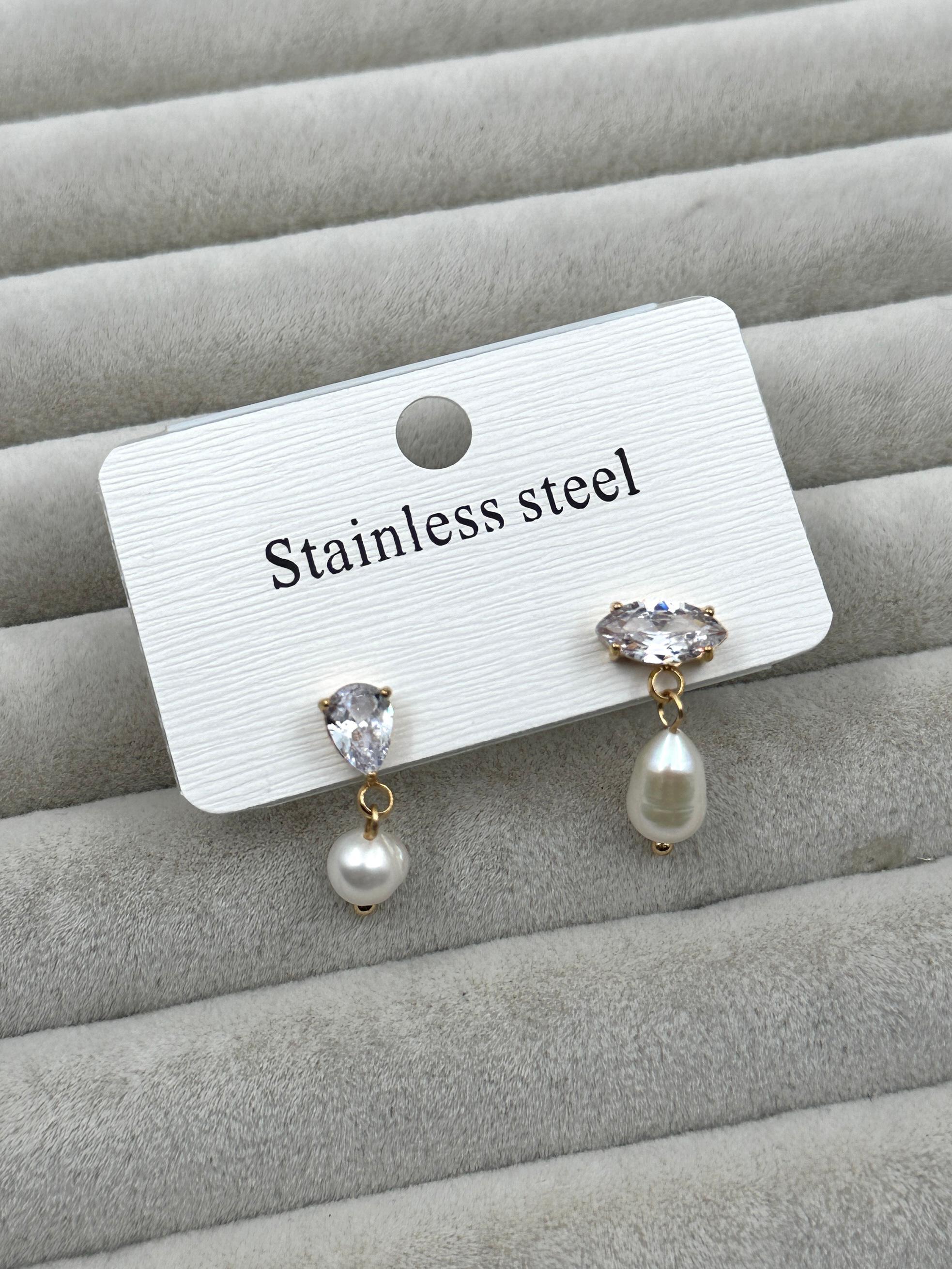 Toptan ÇELİK İNCİ KÜPE