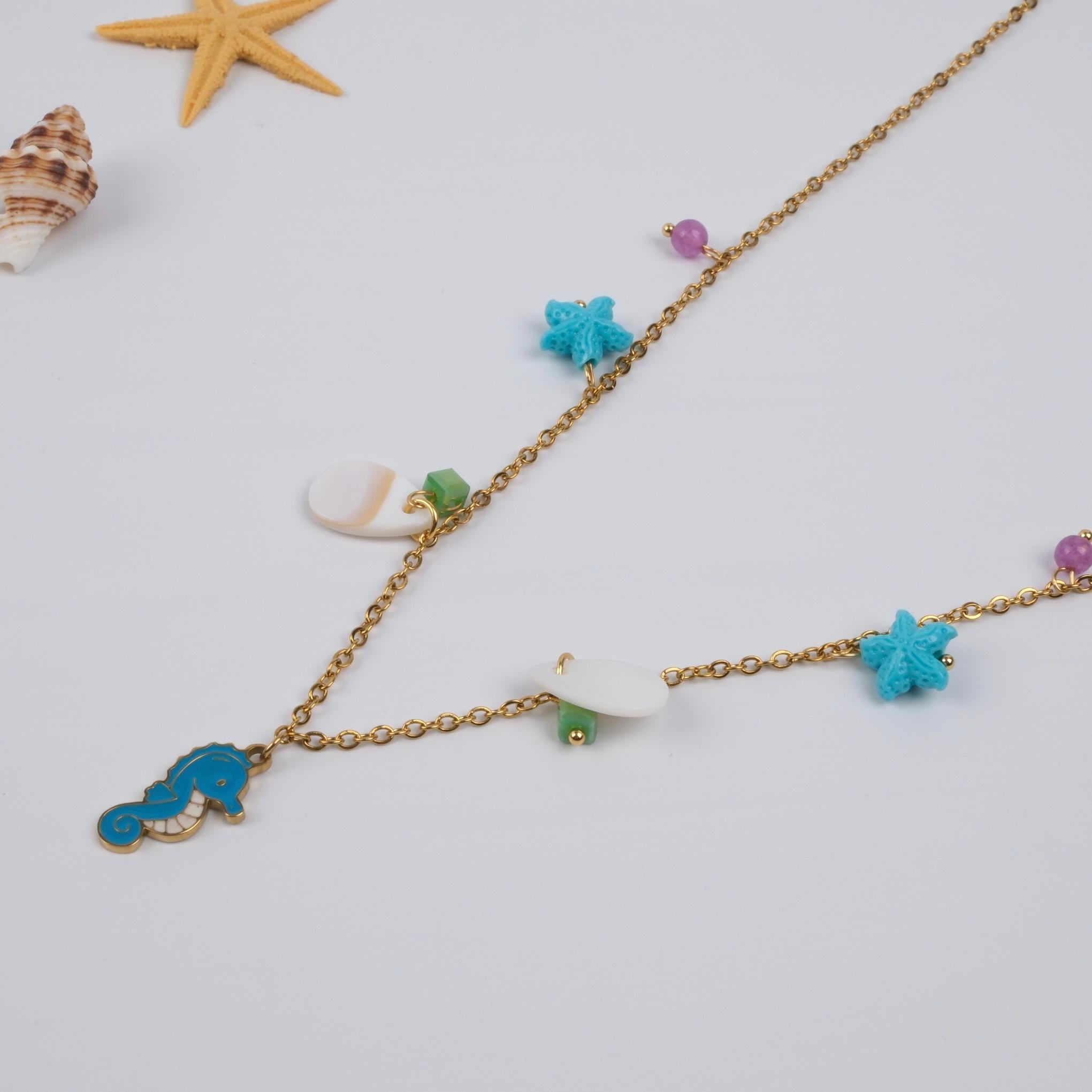 Toptan CHARM'LI KOLYE 