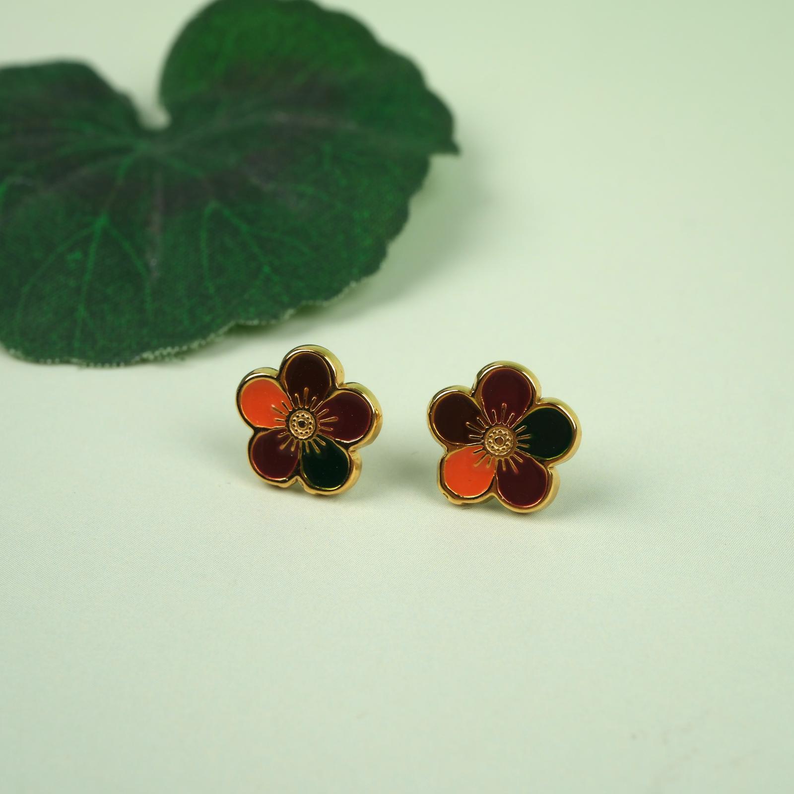 Toptan ÇİÇEK ÇELİK KÜPE