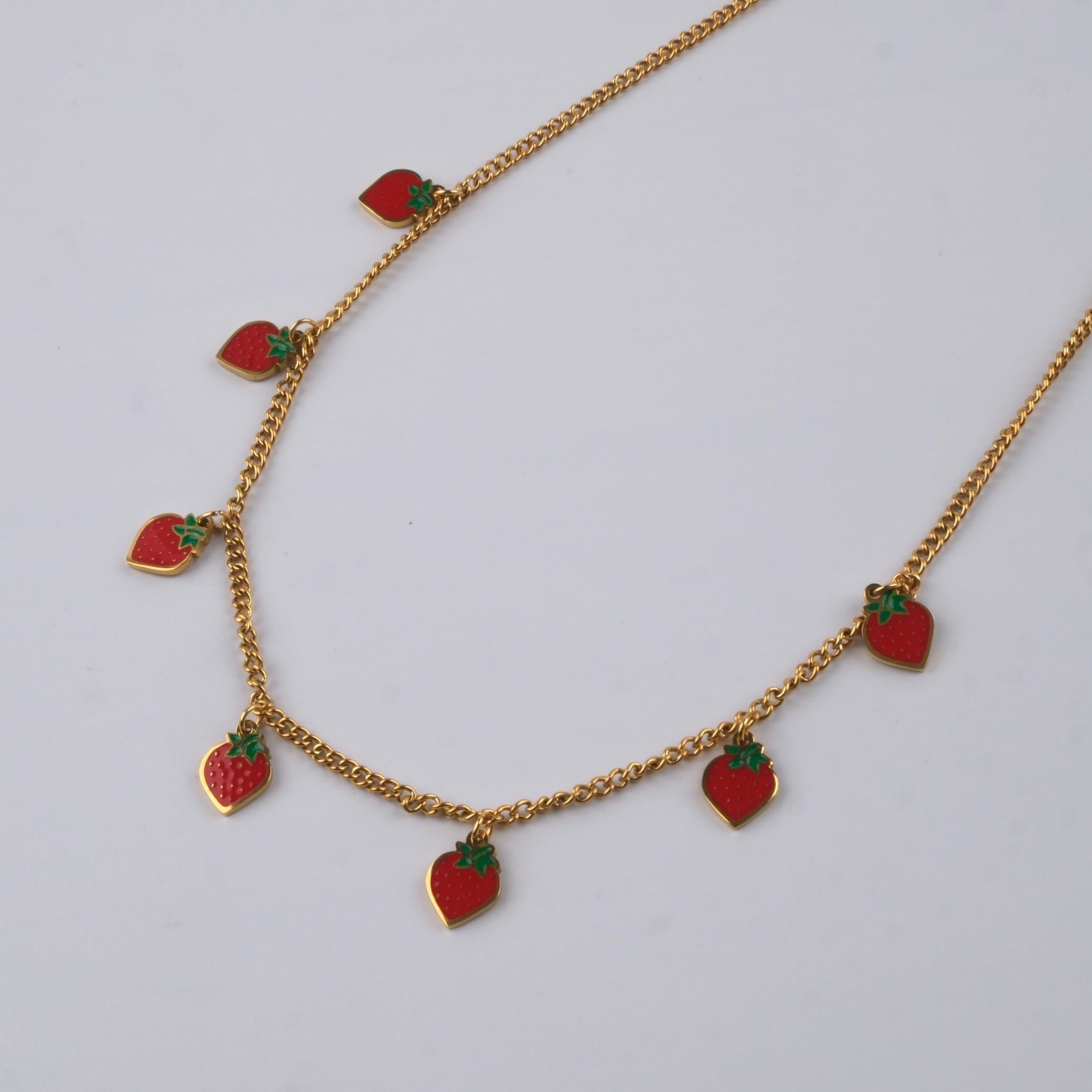 Toptan ÇİLEK'Lİ KOLYE