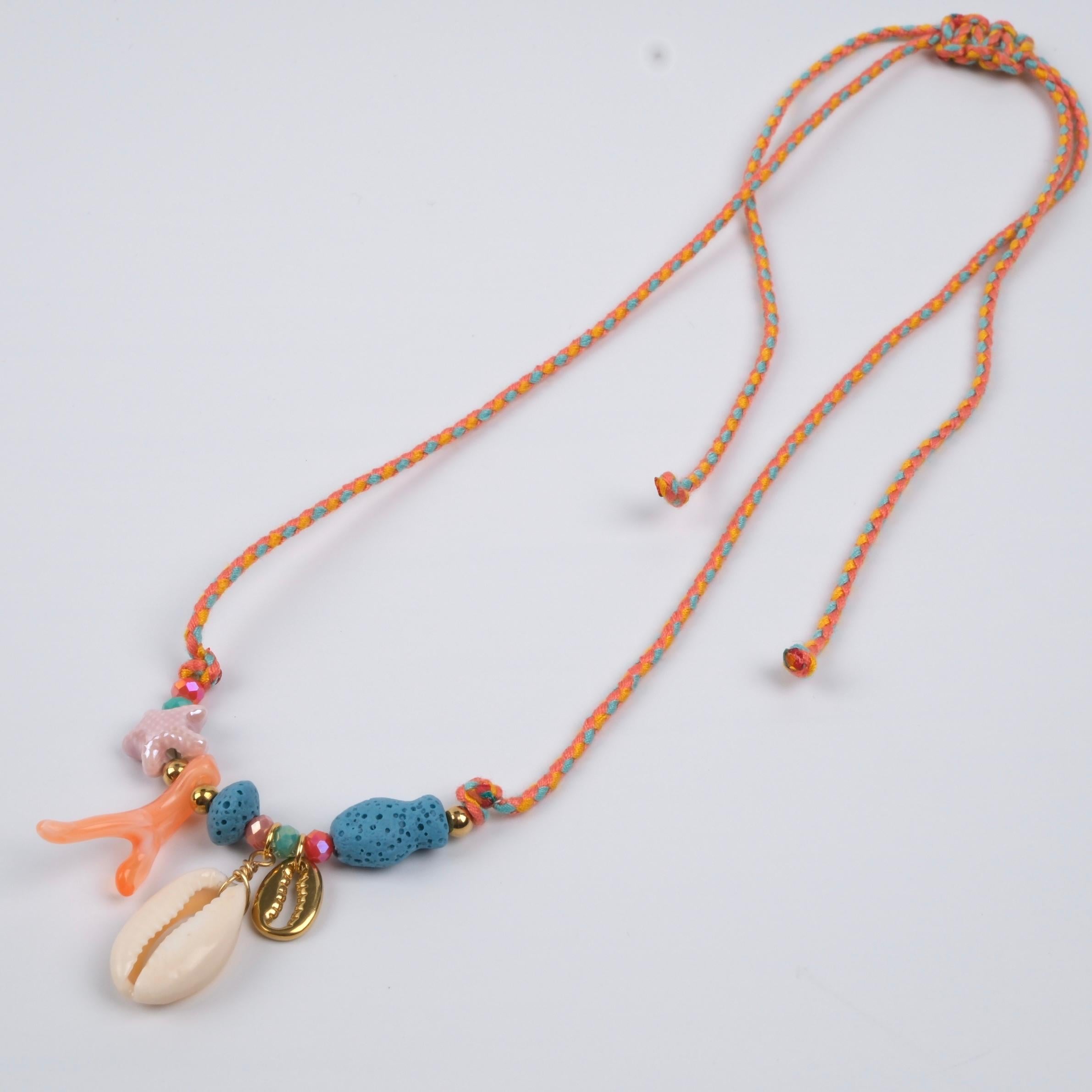 Toptan DENİZ KABUĞU DETAYLI KOLYE