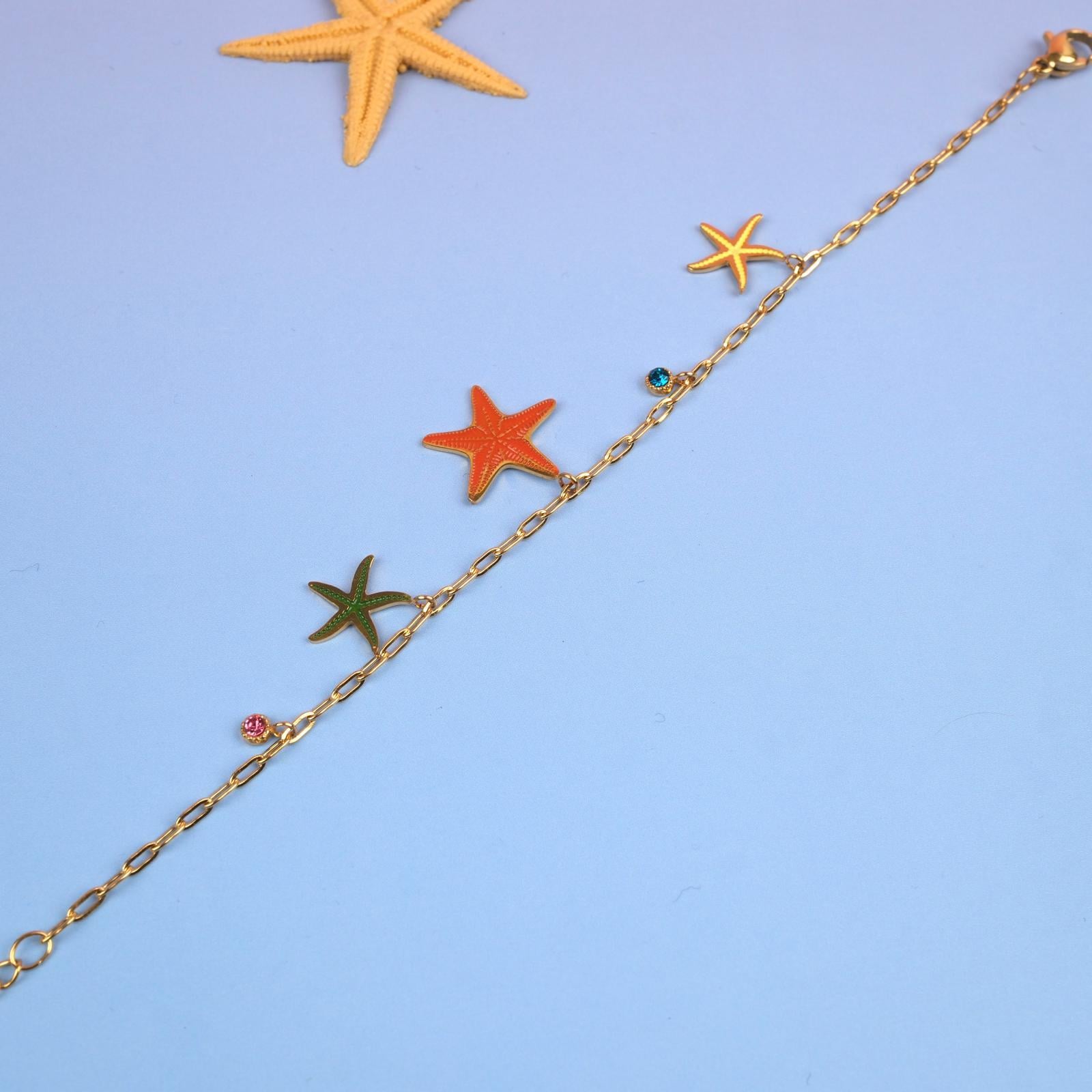 Toptan DENİZ YILDIZI ÇELİK BİLEKLİK 