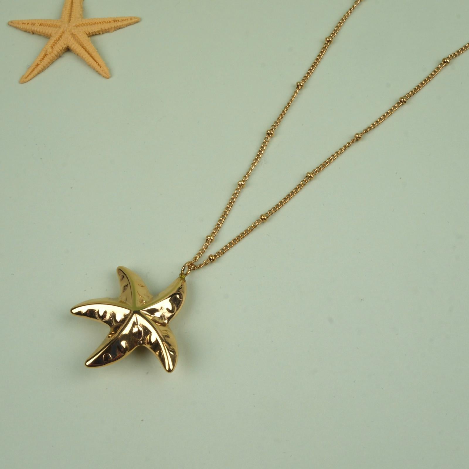 Toptan DENİZ YILDIZI KOLYE