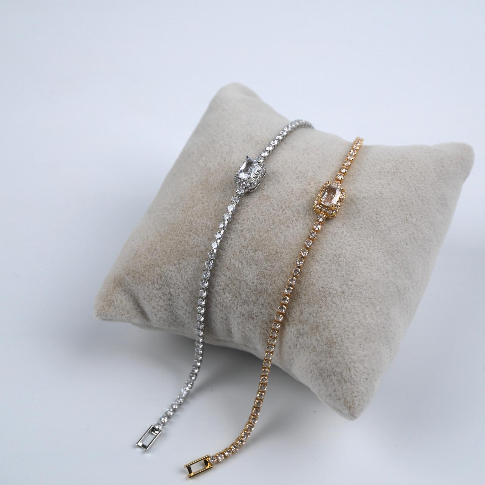 Toptan DİKDÖRTGEN TAŞ BİLEKLİK 