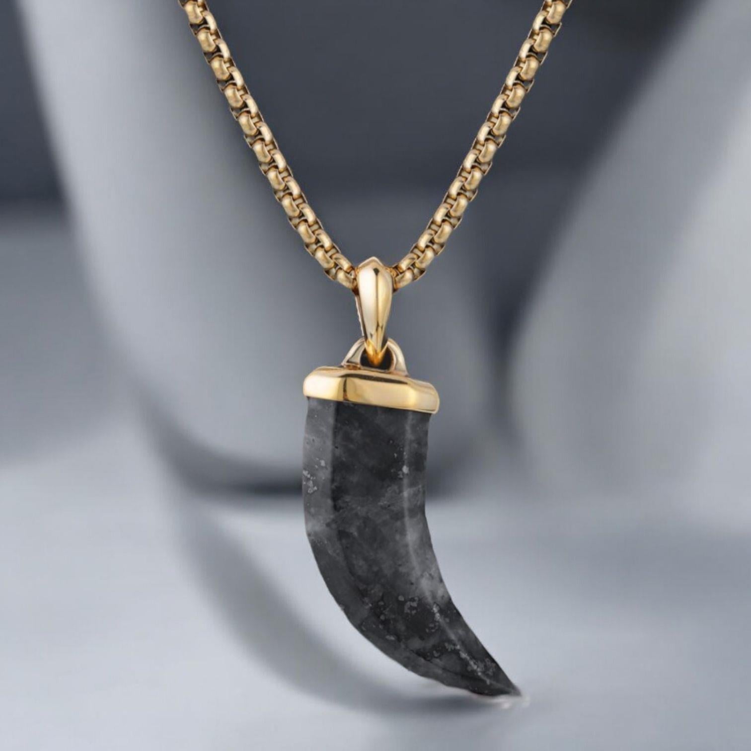 Toptan DOĞAL TAŞ FİL DİŞİ KOLYE