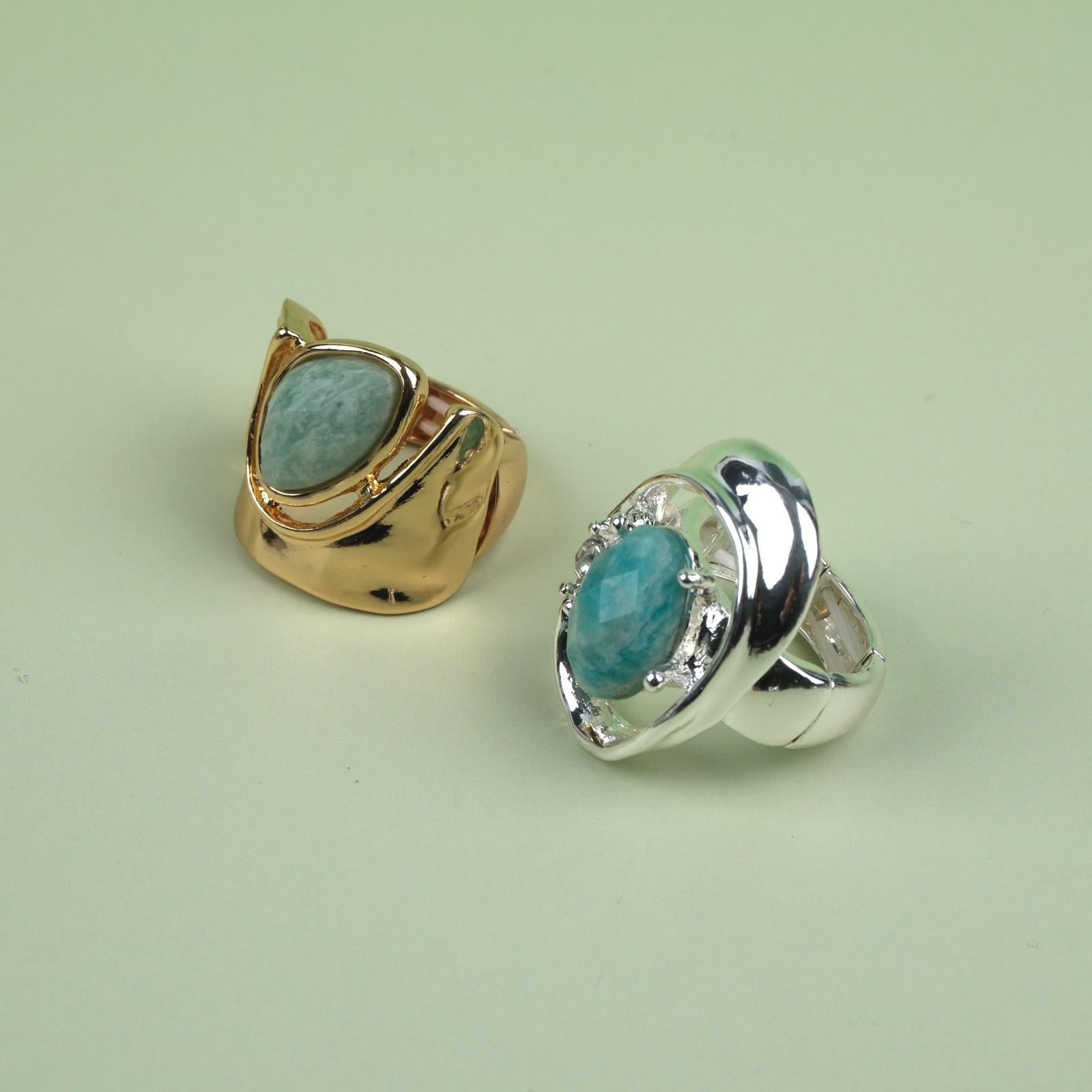 Toptan DOĞAL TAŞ LASTİKLİ YÜZÜK