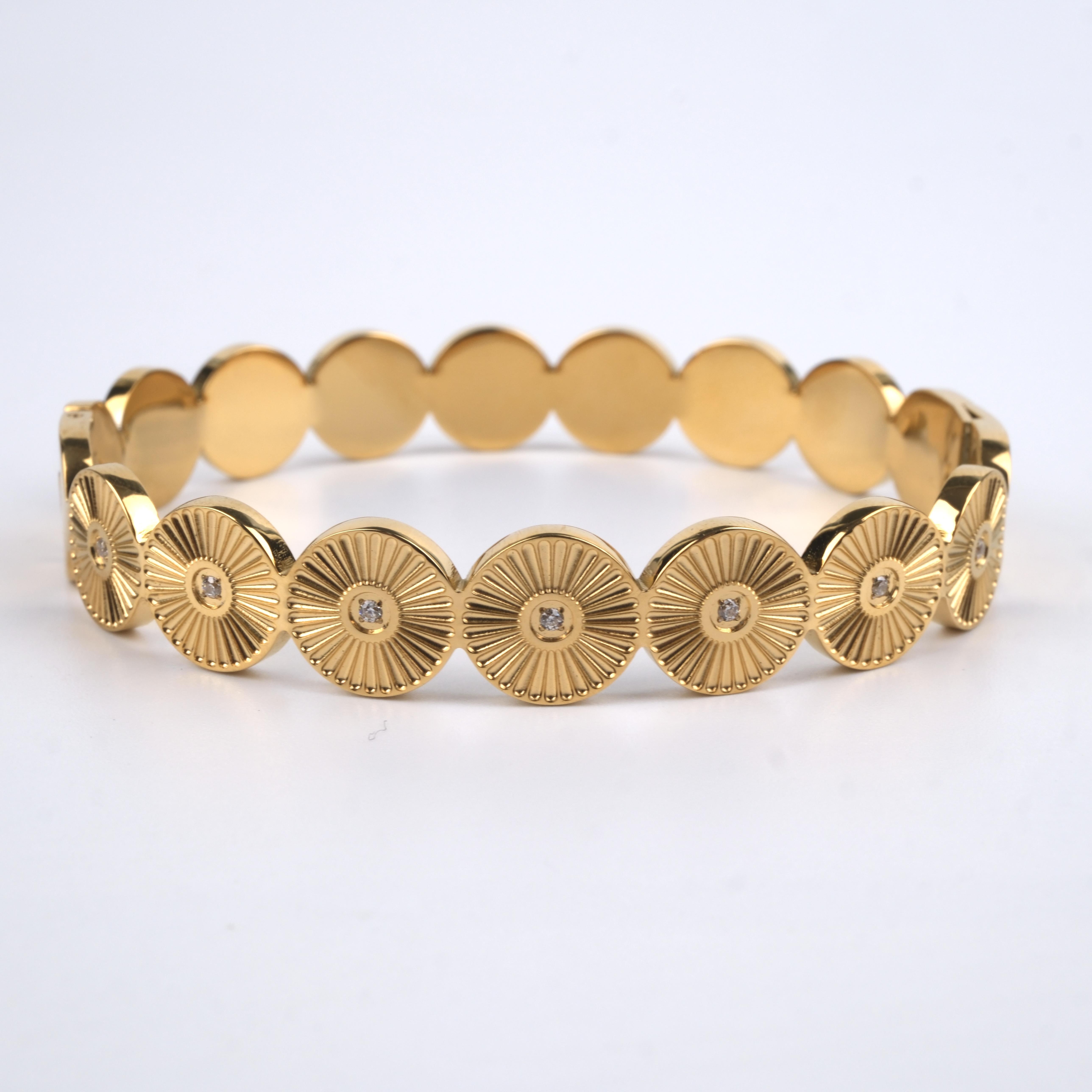 Toptan GOLD ÇELİK BİLEZİK