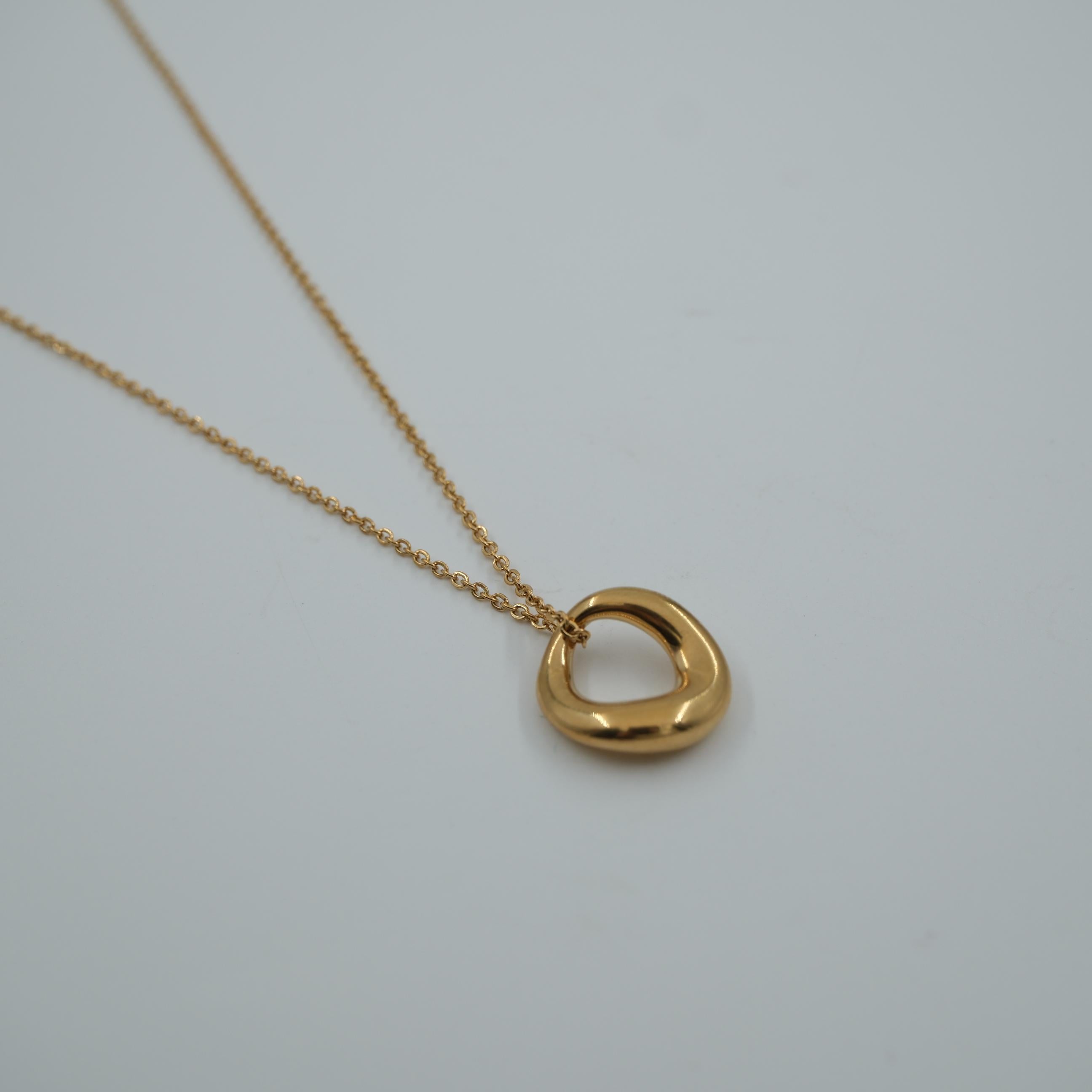 Toptan GOLD HALKA UÇLU KOLYE 