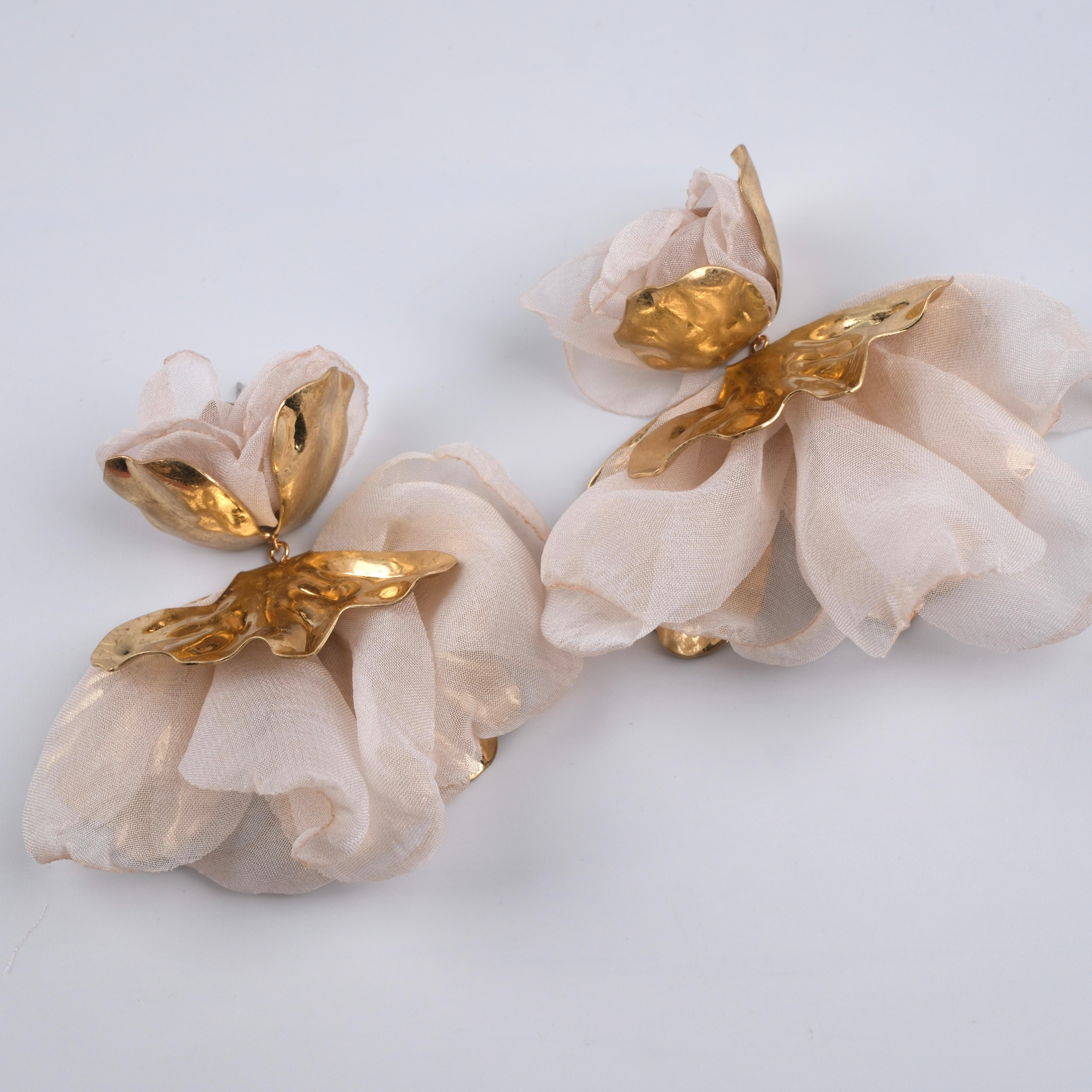 Toptan GOLD ŞİFON KÜPE 