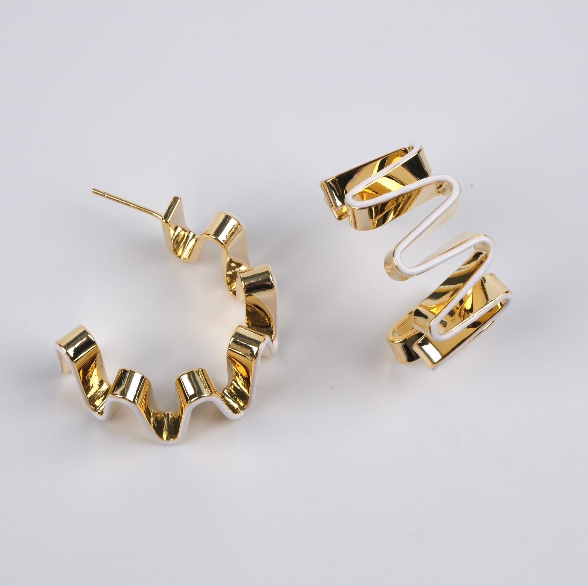 Toptan GOLD YARIM HALKA KÜPE